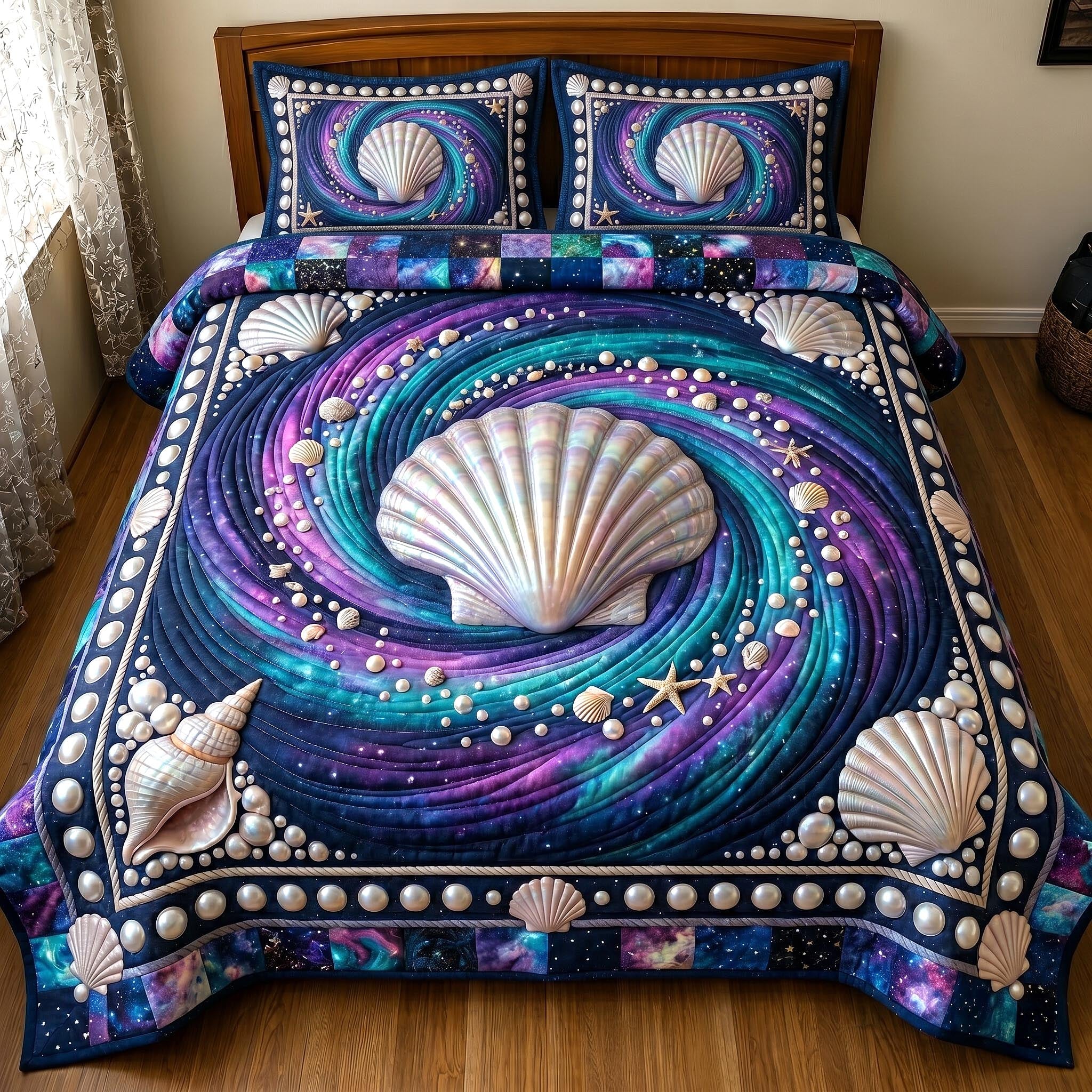 Coastal Whisper 3-Piece Quilted Bedding Set GFTOTP19306