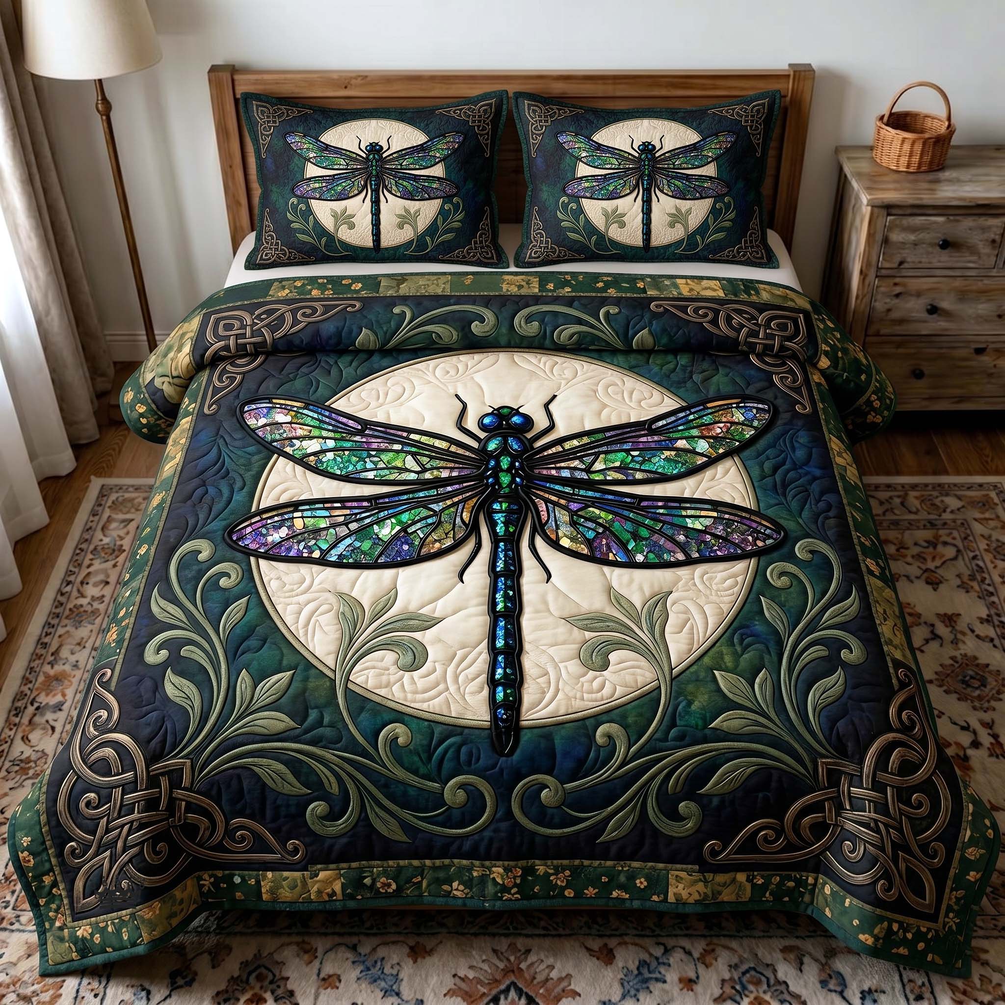Serenity Wings 3-Piece Quilted Bedding Set GFTOTP19397