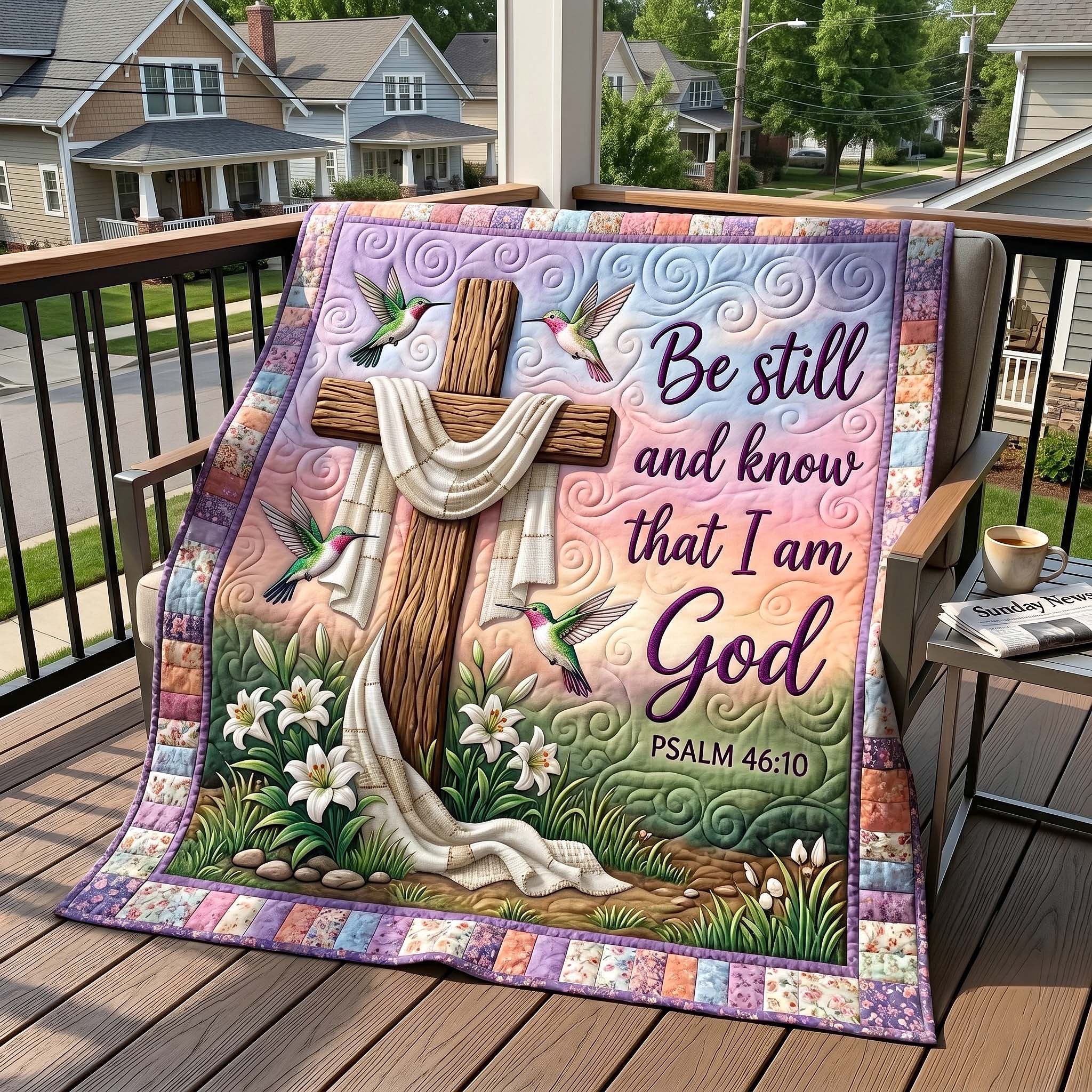 Blessed Blooms Quilted Blanket GFTOTP19432