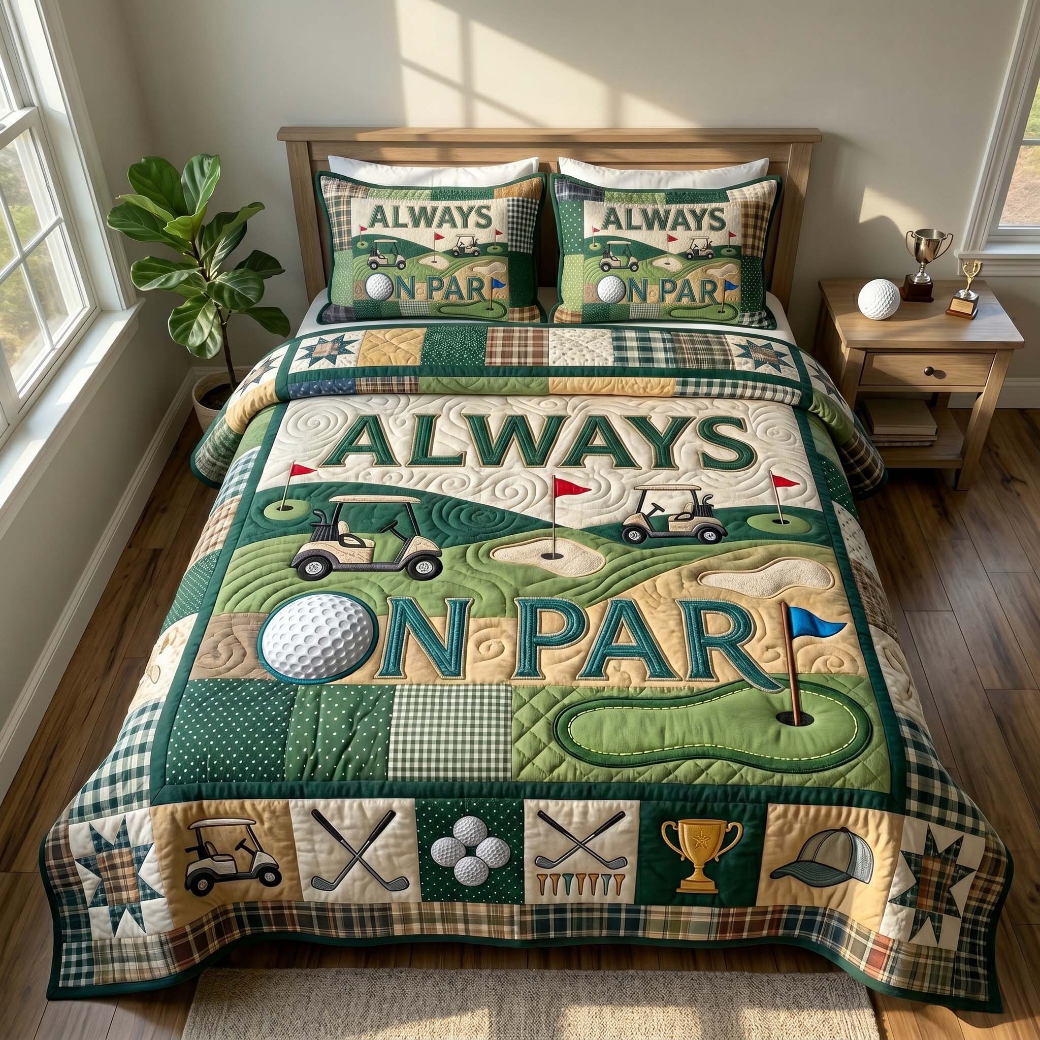 Swing Life 3-Piece Quilted Bedding Set GFTOTP19463