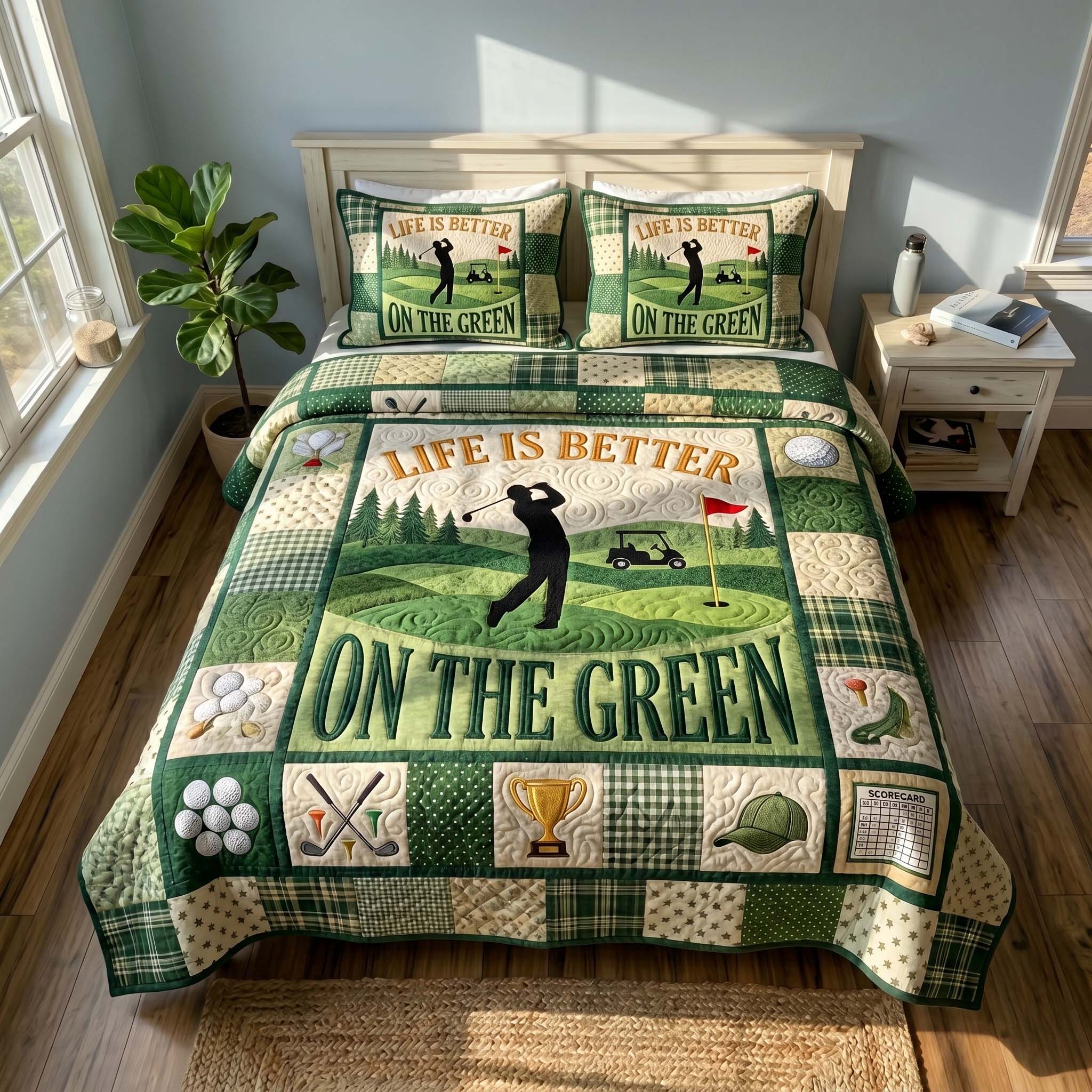 Swing Life 3-Piece Quilted Bedding Set GFTOTP19465