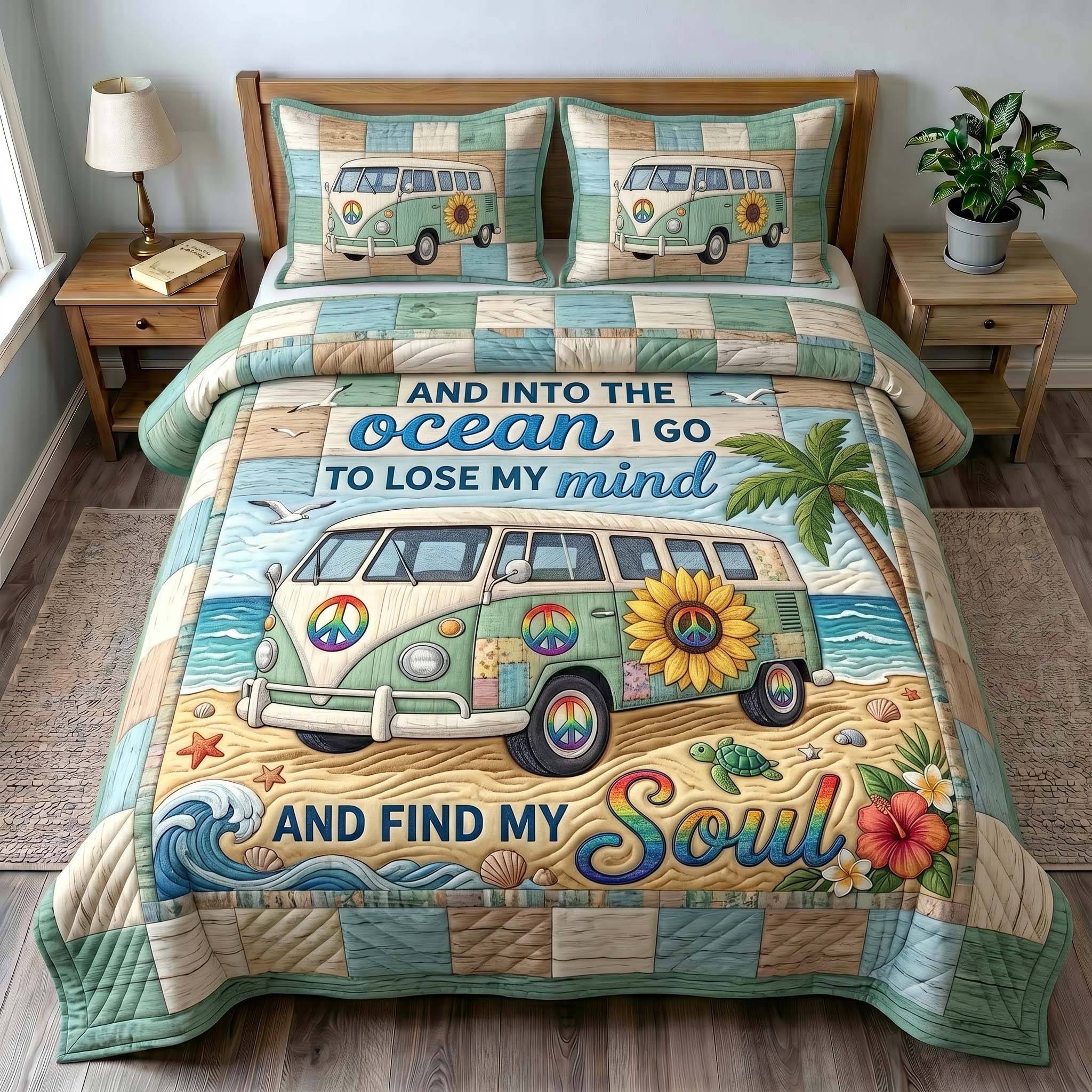 Coastal Wanderer 3-Piece Quilted Bedding Set GFTOTP19523