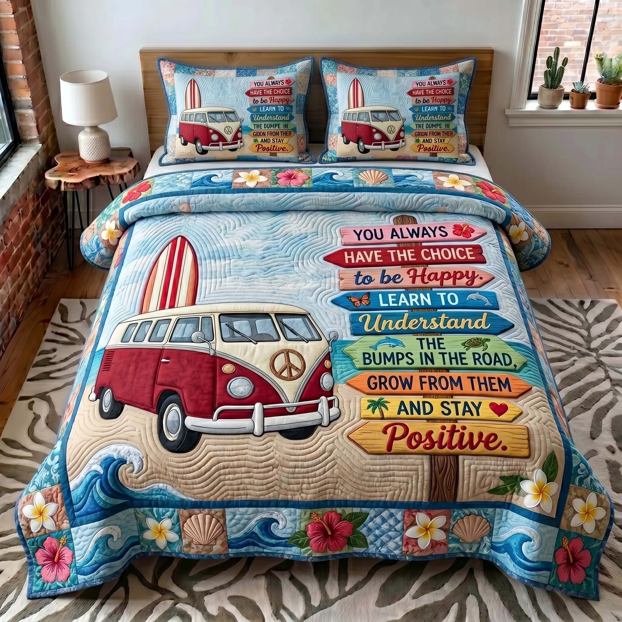 Coastal Wanderer 3-Piece Quilted Bedding Set GFTOTP19525