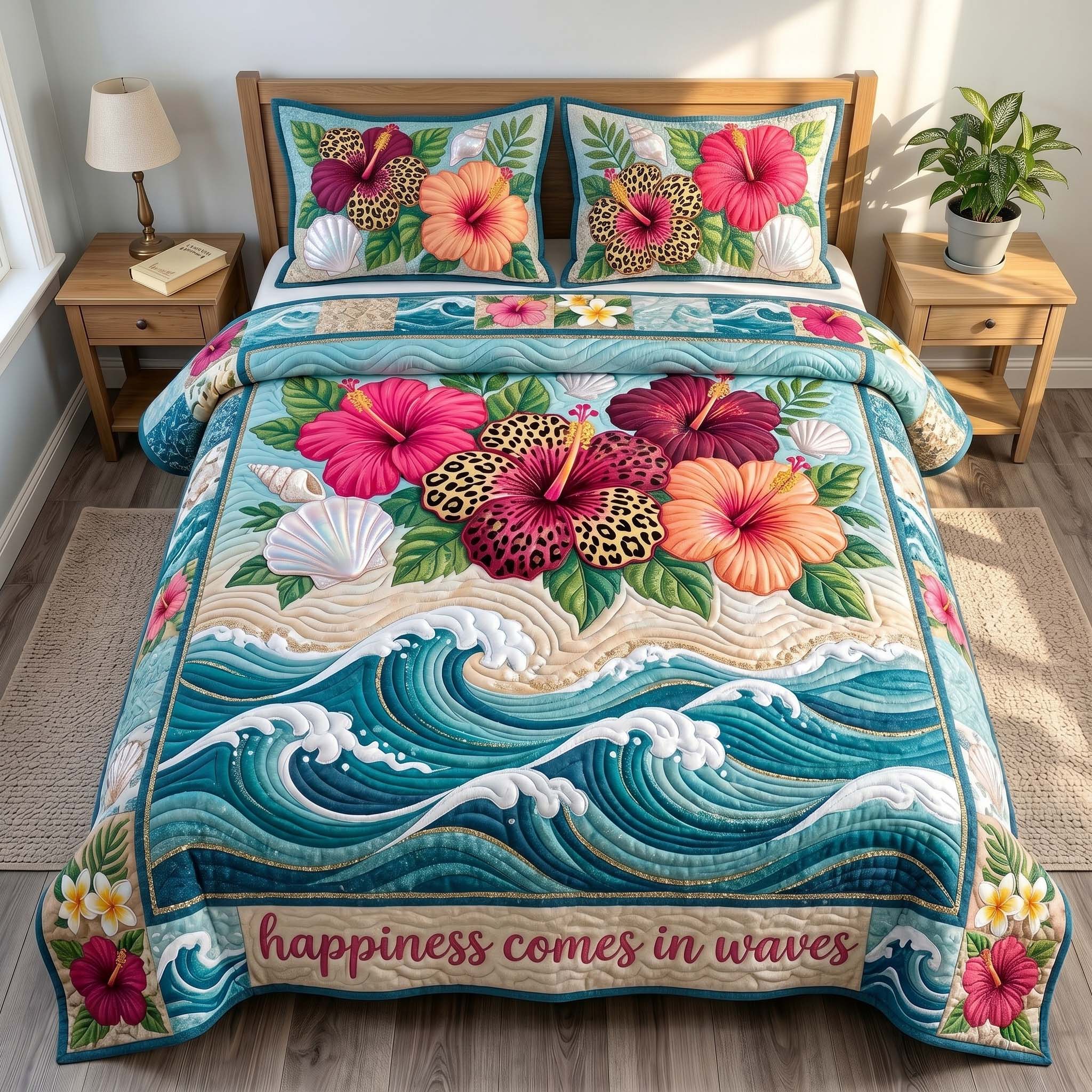 Tropical Paradise 3-Piece Quilted Bedding Set GFTOTP19527