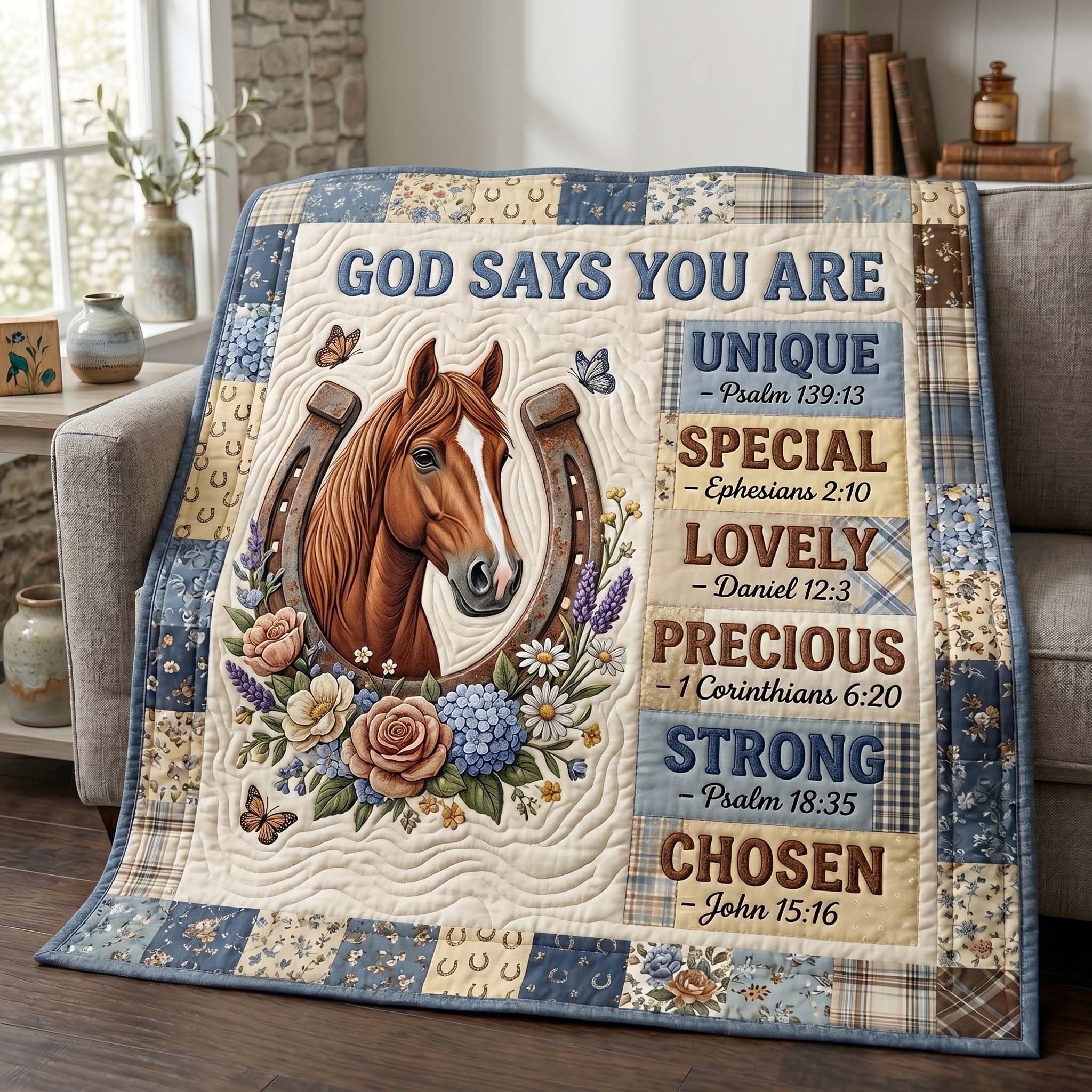 Faithful Stallion Quilted Blanket GFTOTP19590