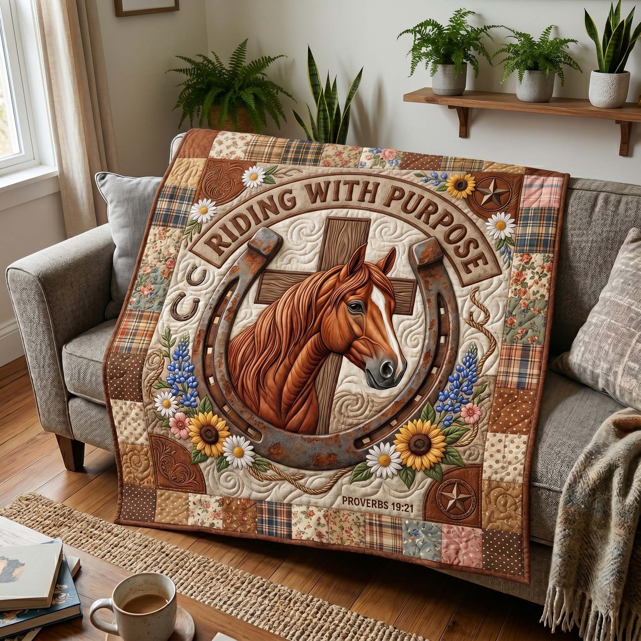 Faithful Stallion Quilted Blanket GFTOTP19591