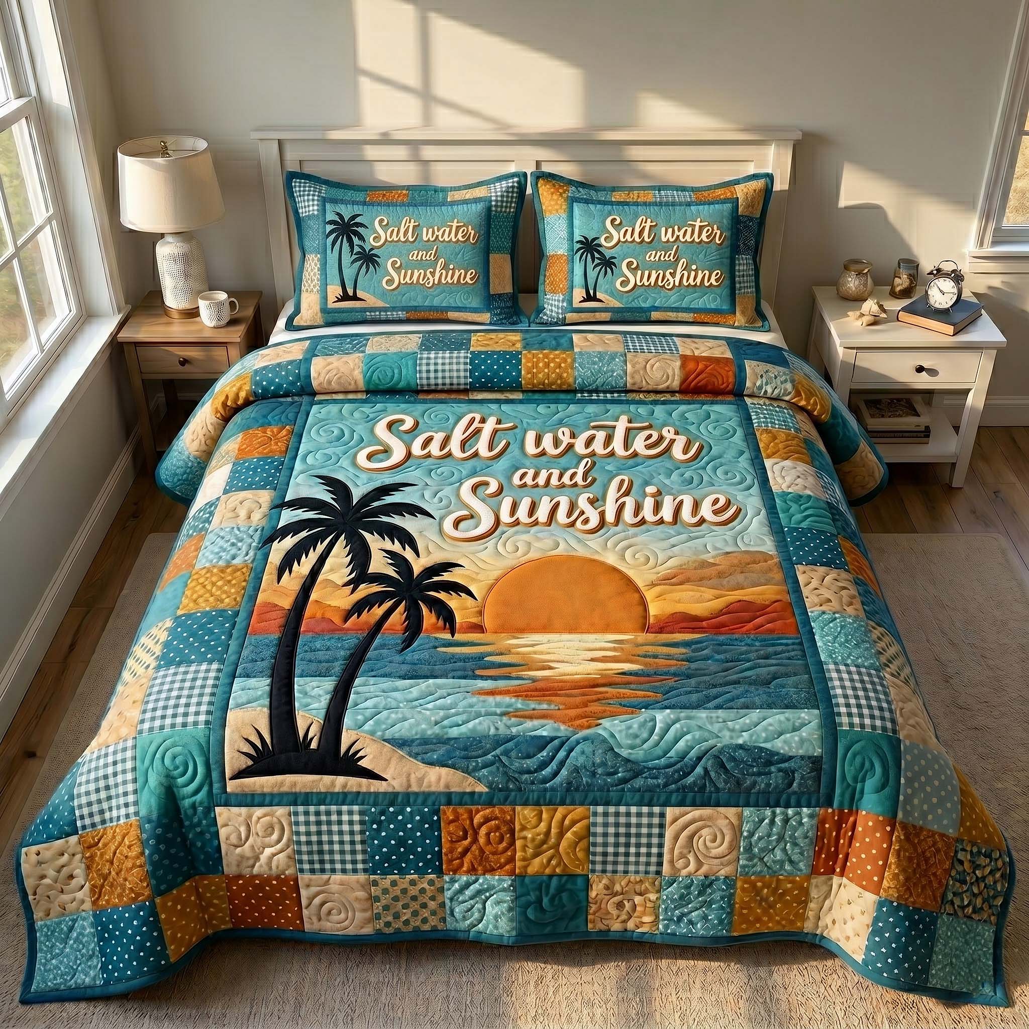 Summer Escape 3-Piece Quilted Bedding Set GFTOTP19614