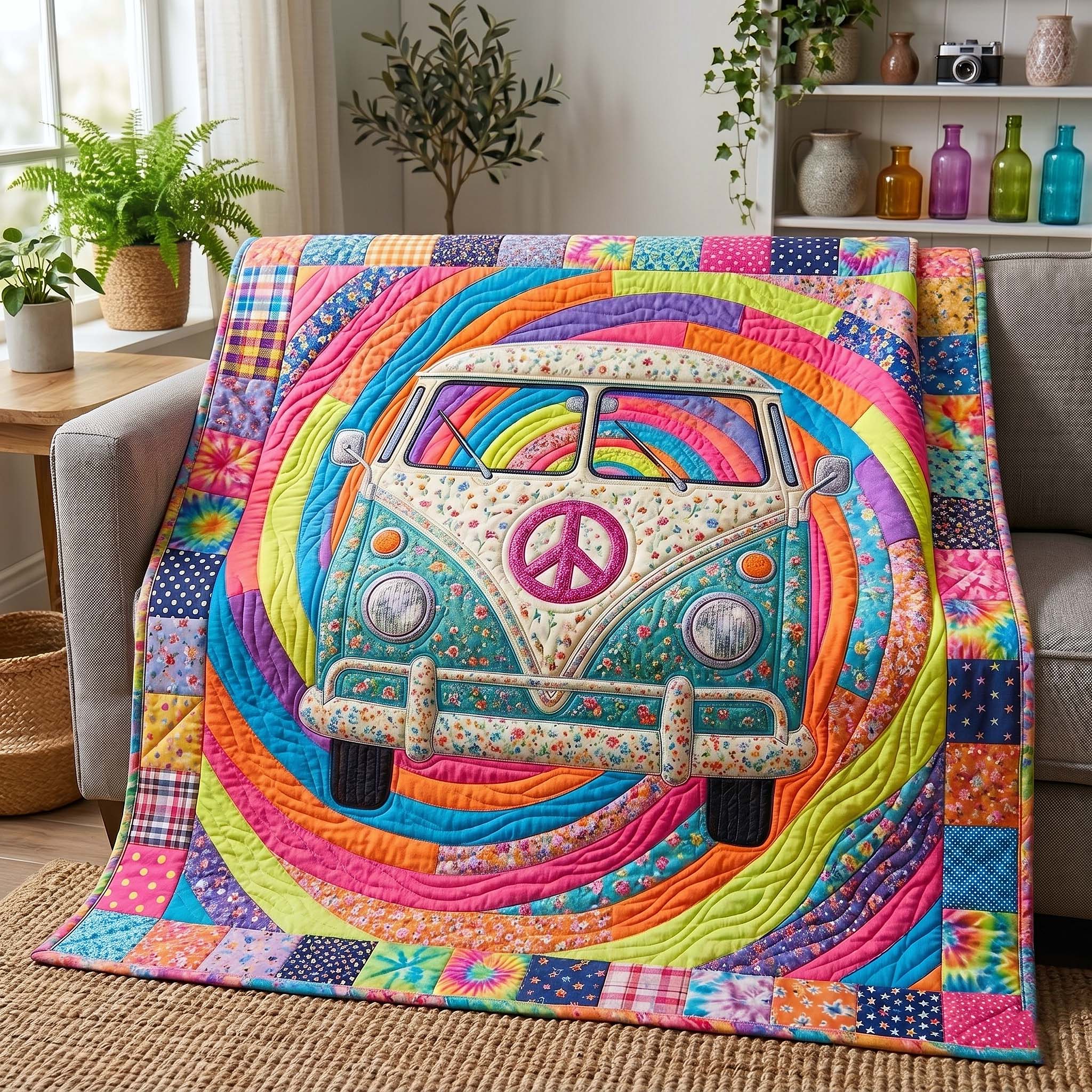 Hippie Soul Quilted Blanket GFTOTP19622