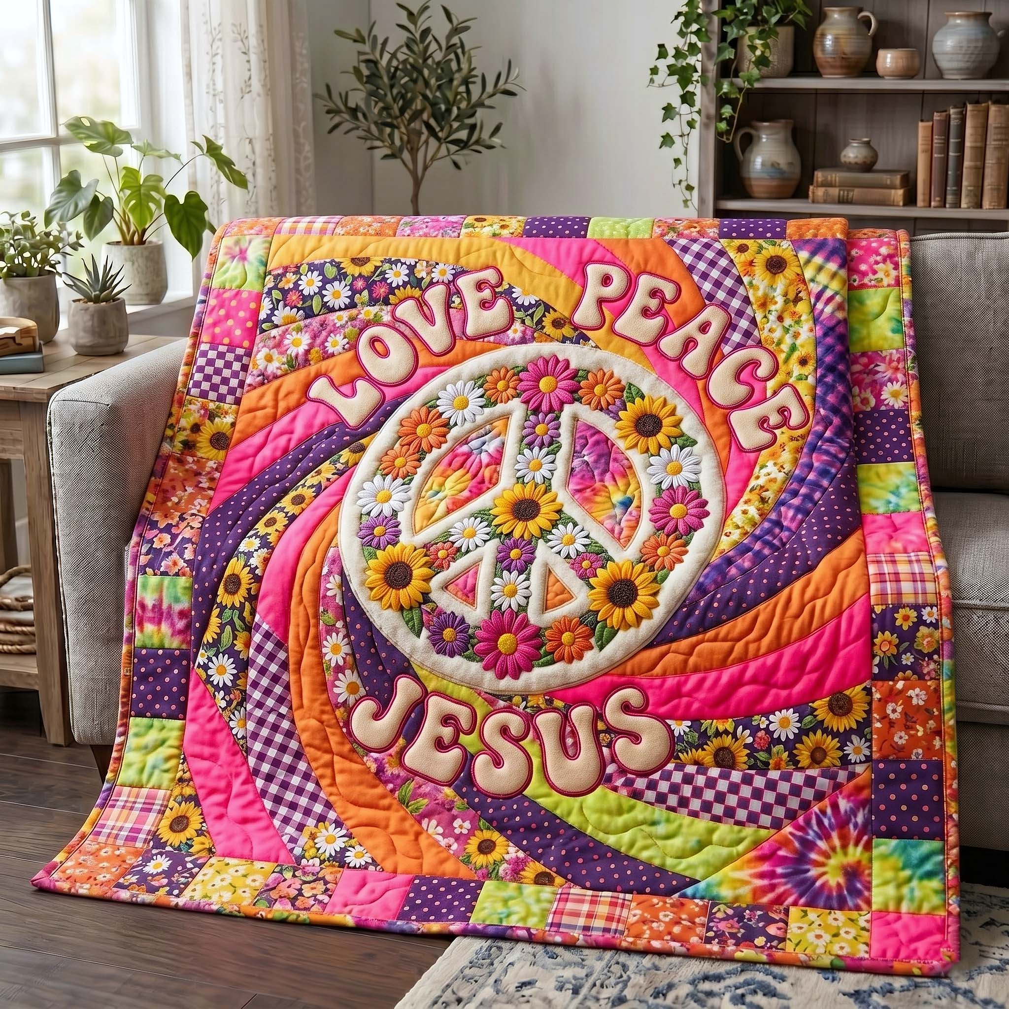 Hippie Soul Quilted Blanket GFTOTP19624