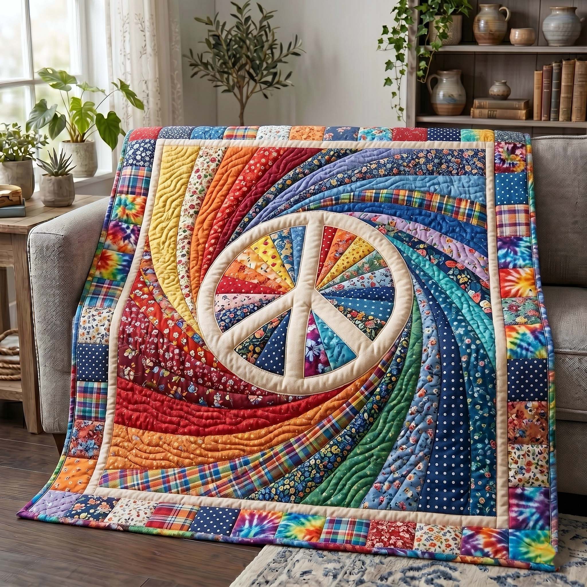 Hippie Soul Quilted Blanket GFTOTP19625