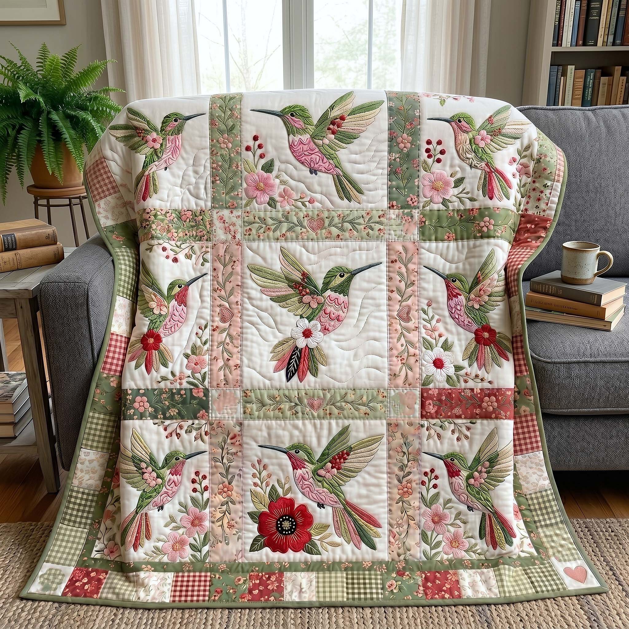 Humming Grace Quilted Blanket GFTOTP19684