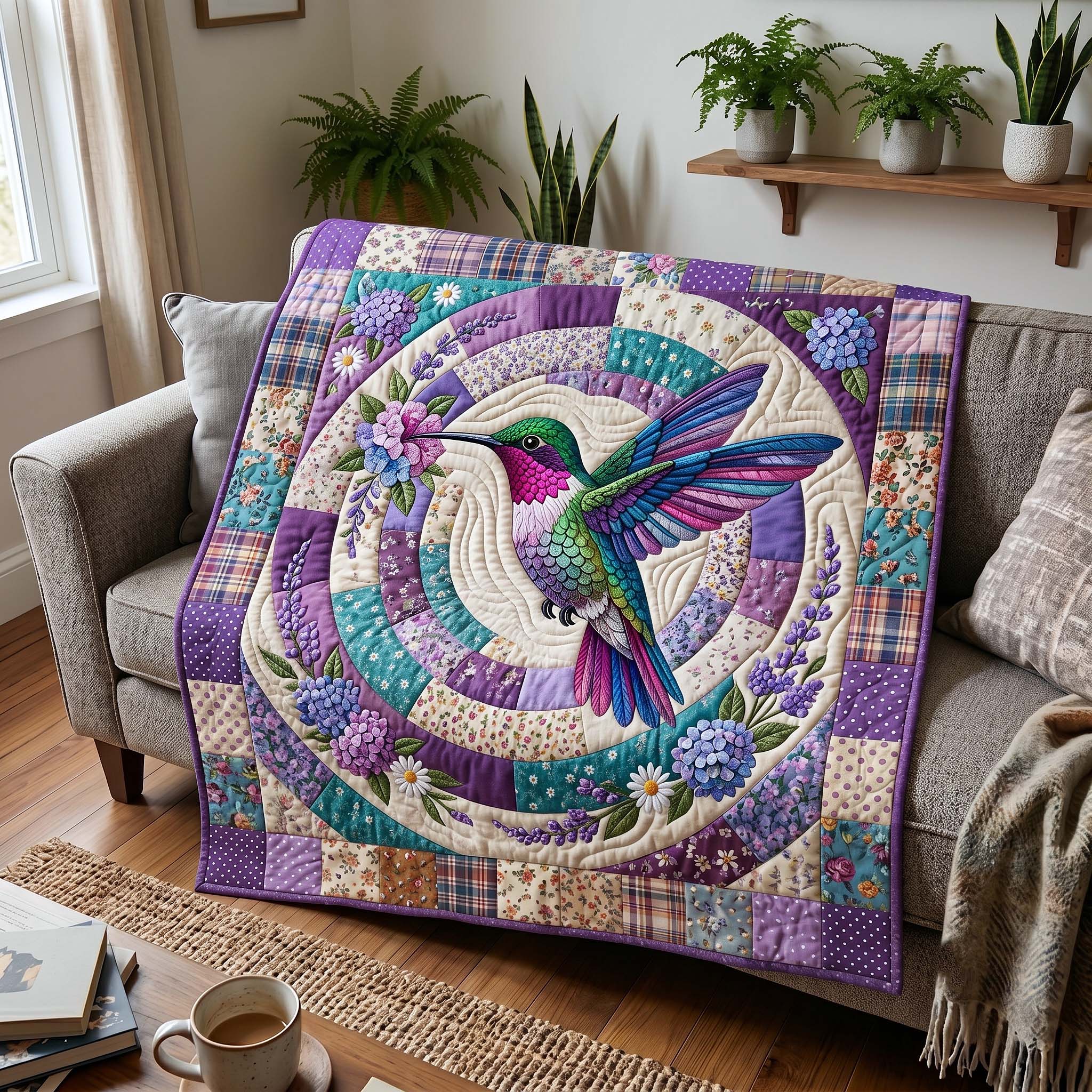 Humming Grace Quilted Blanket GFTOTP19686