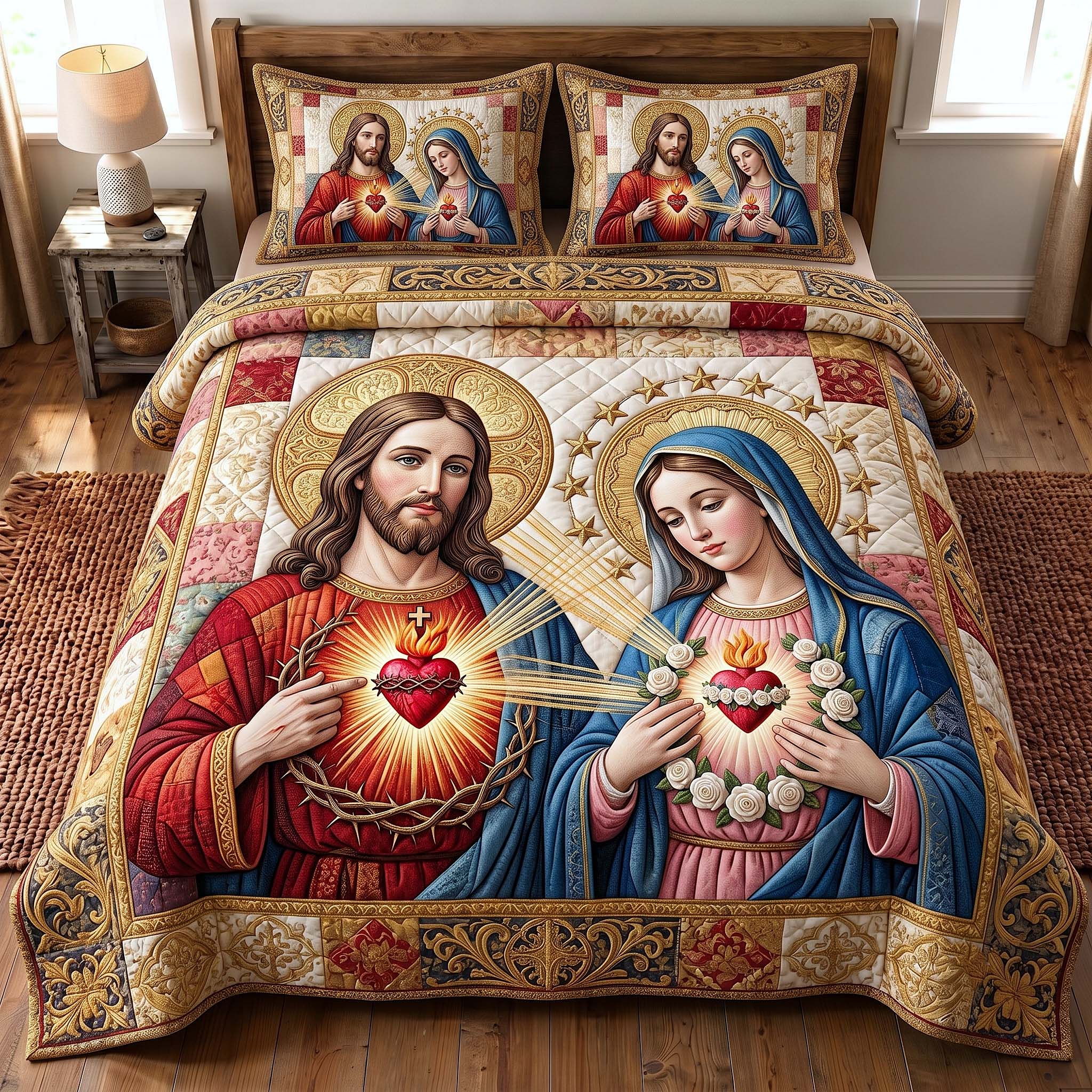 Sacred Devotion 3-Piece Quilted Bedding Set GFTOTP19759