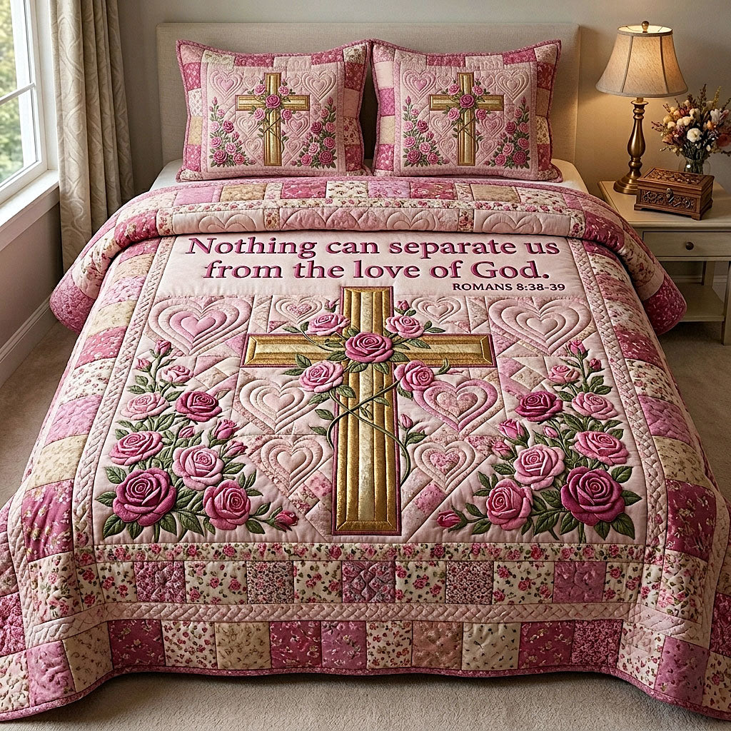 Cross Of Grace 3-Piece Quilted Bedding Set GFTOTP19868