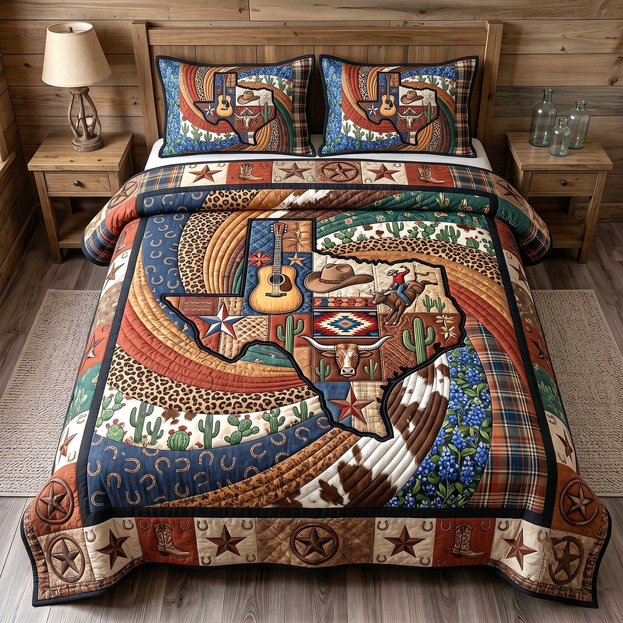Lone Star Legacy 3-Piece Quilted Bedding Set GFTOTP19875