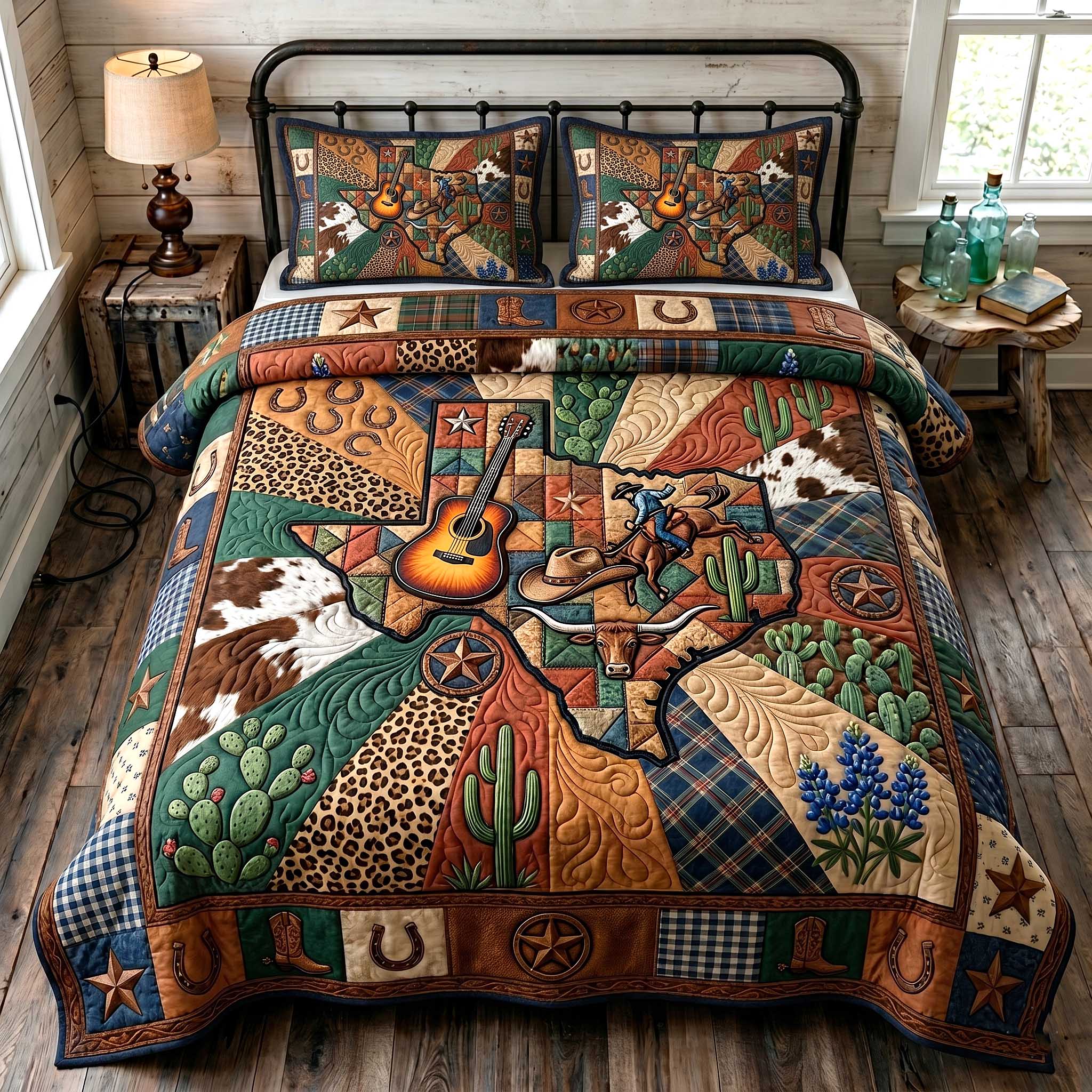 Lone Star Legacy 3-Piece Quilted Bedding Set GFTOTP19876