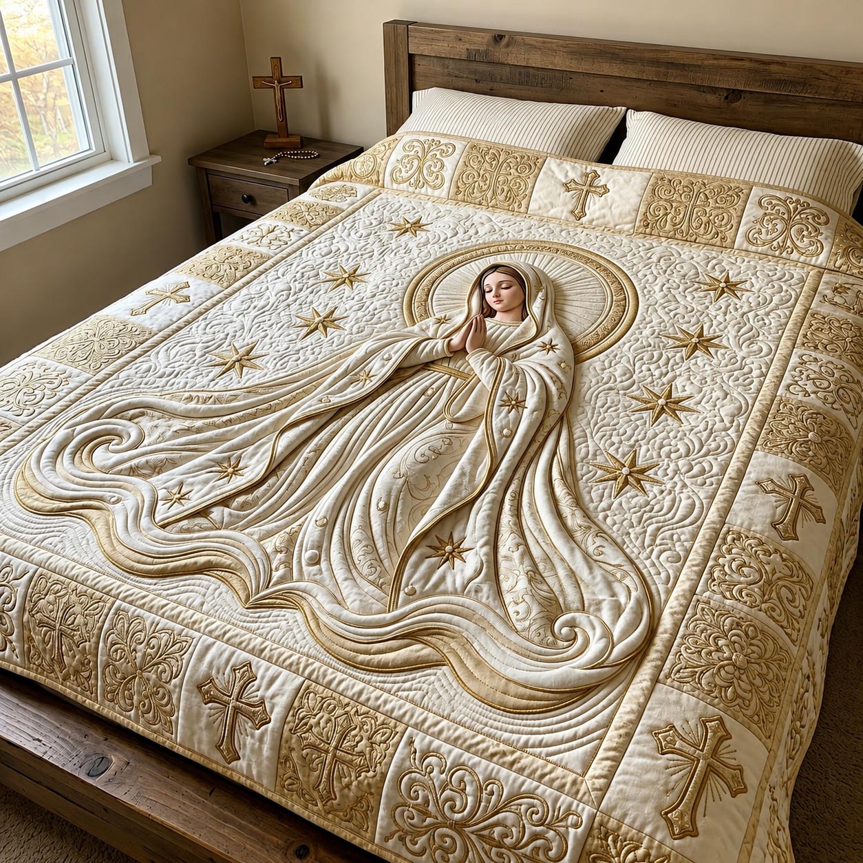 Holy Mary Quilted Blanket GFTOTP19916