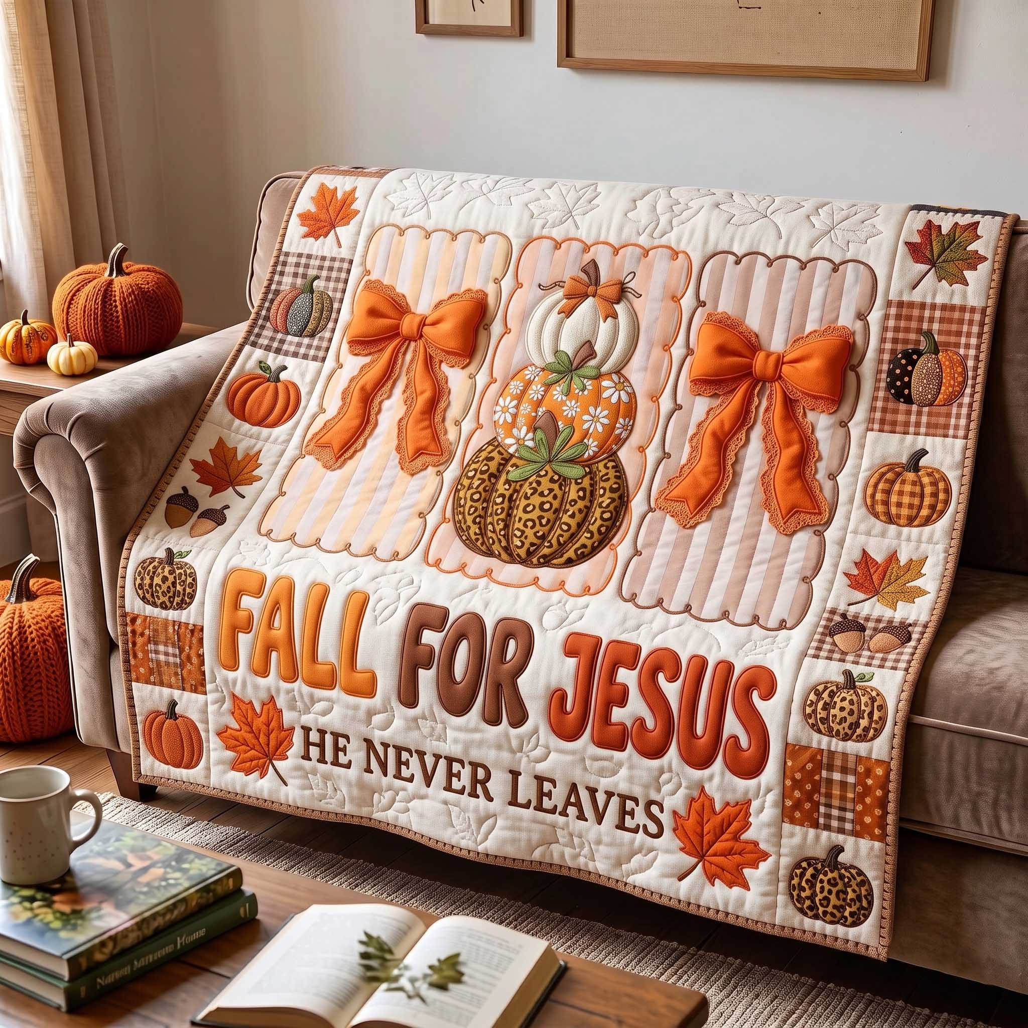 Fall For Jesus Quilted Blanket GFTOTP20113