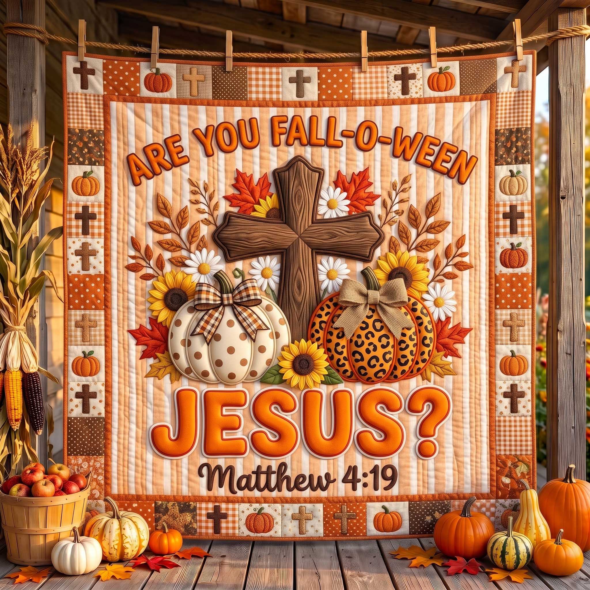 Fall For Jesus Quilted Blanket GFTOTP20116