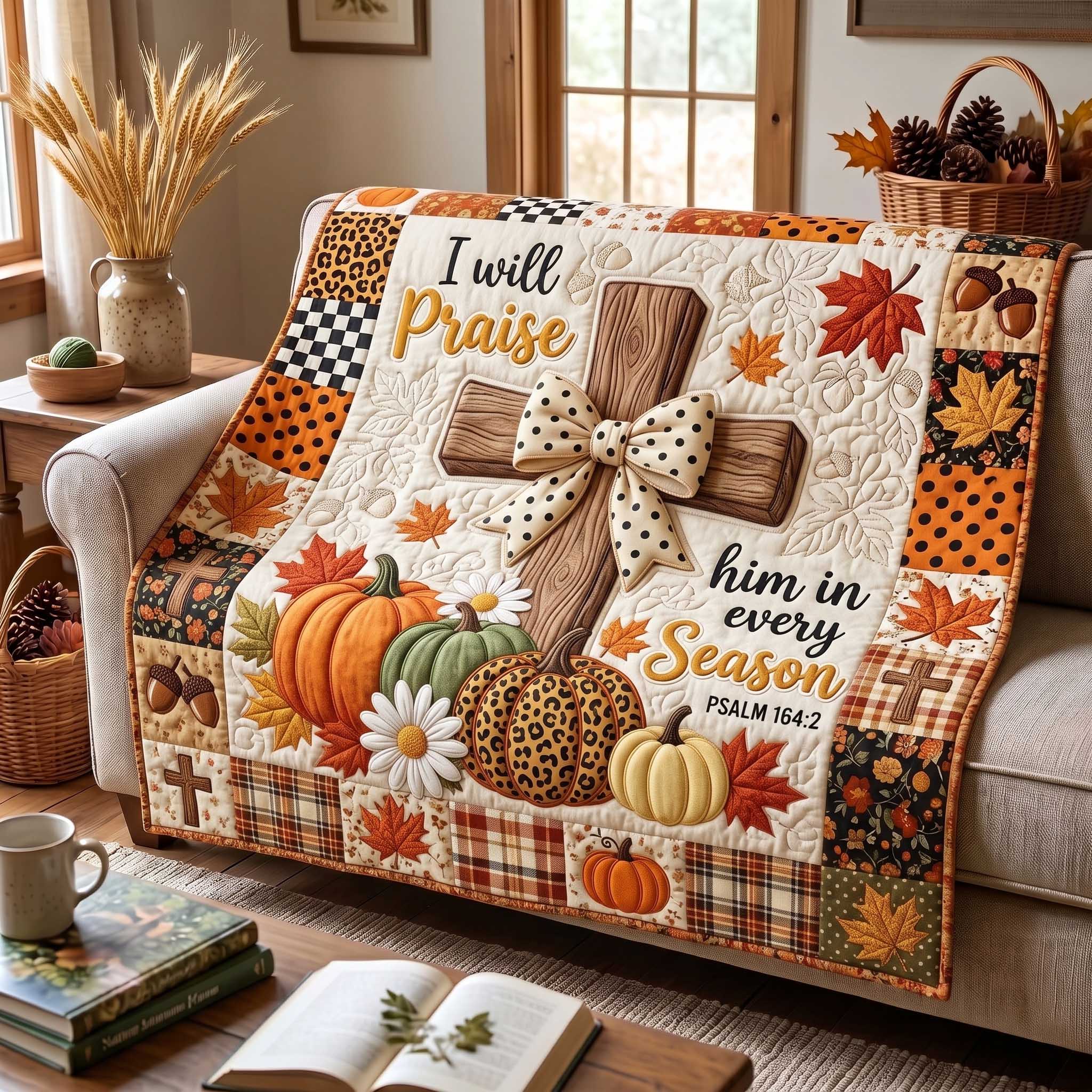 Fall For Jesus Quilted Blanket GFTOTP20117