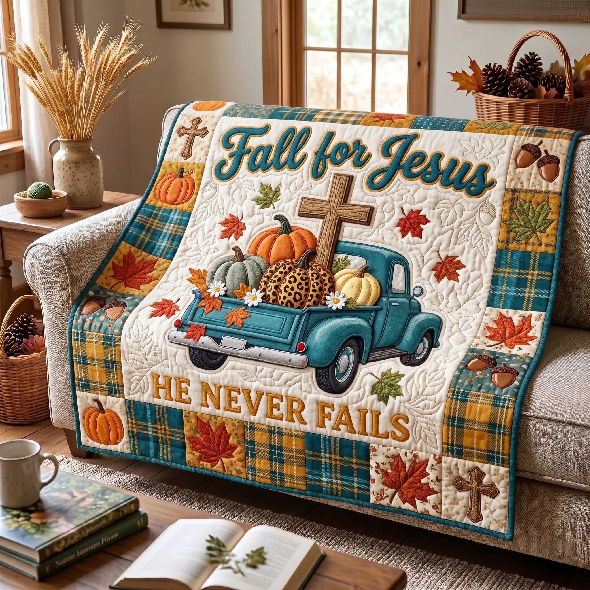 Fall For Jesus Quilted Blanket GFTOTP20118