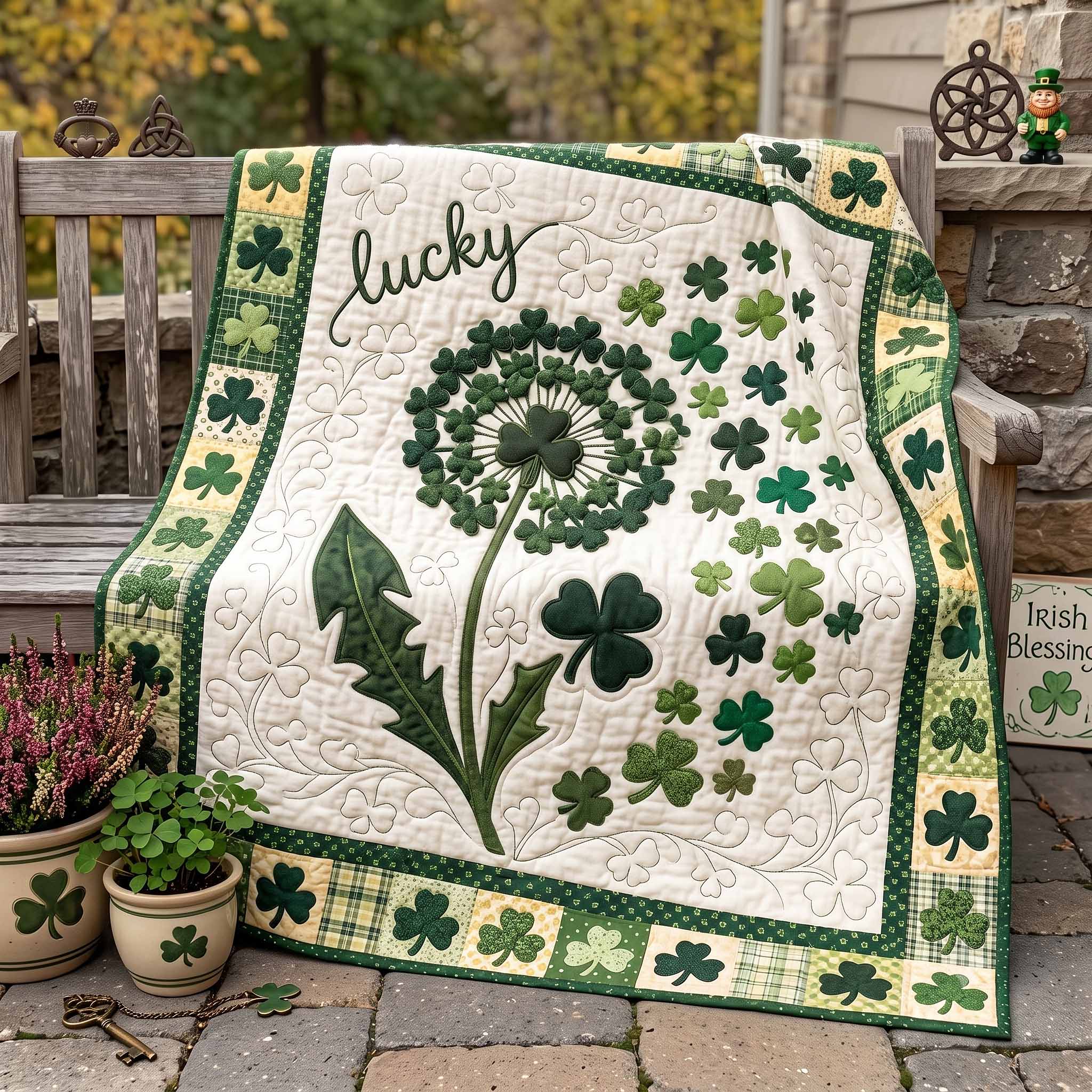 Irish Blessings Quilted Blanket GFTOTP20171