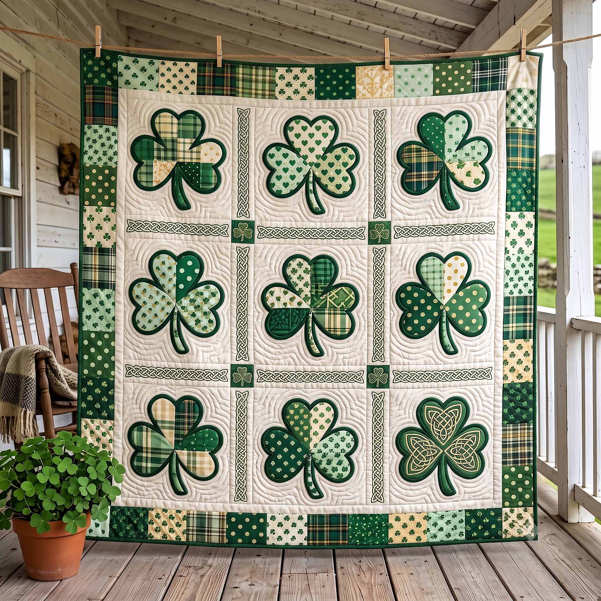Irish Blessings Quilted Blanket GFTOTP20172