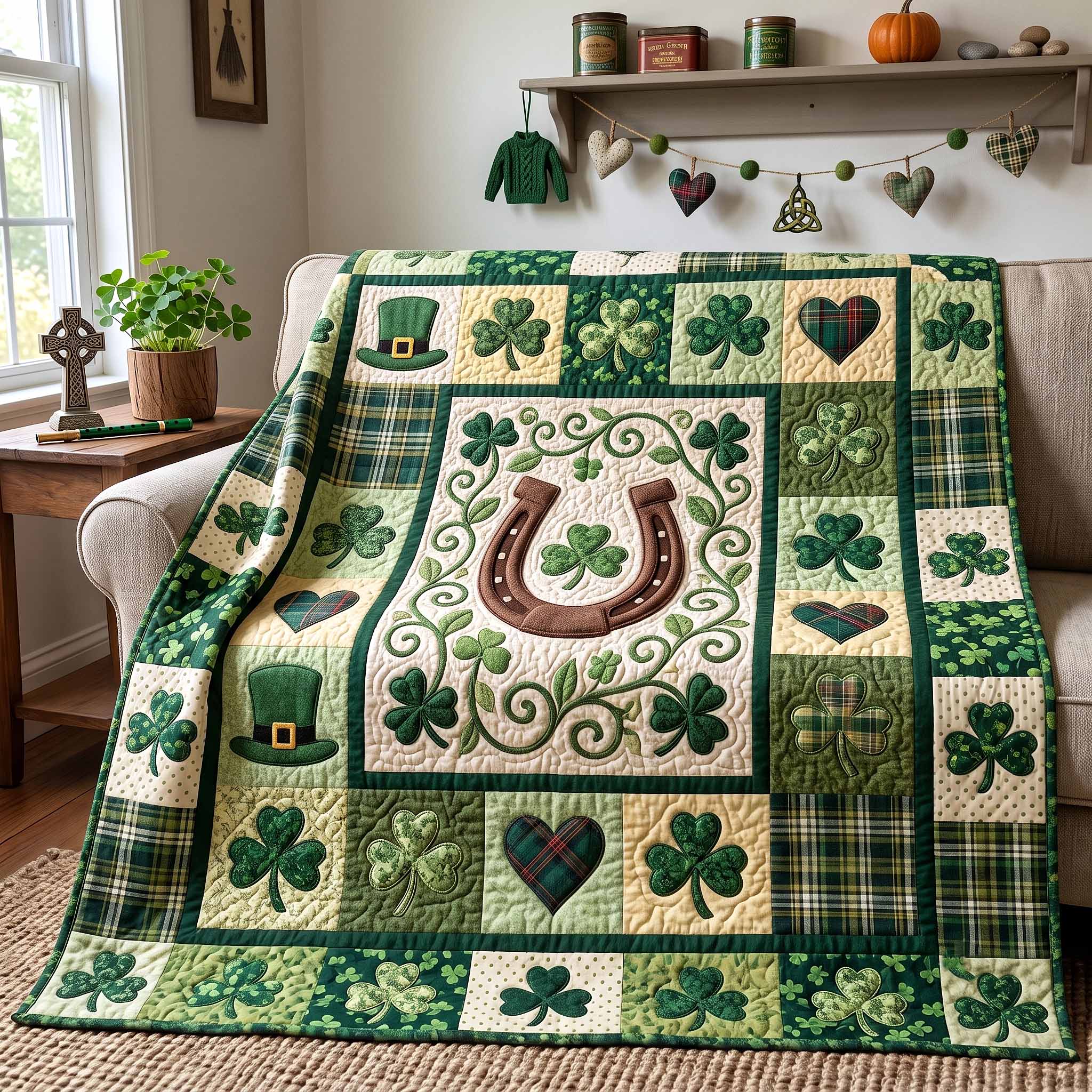 Irish Blessings Quilted Blanket GFTOTP20174