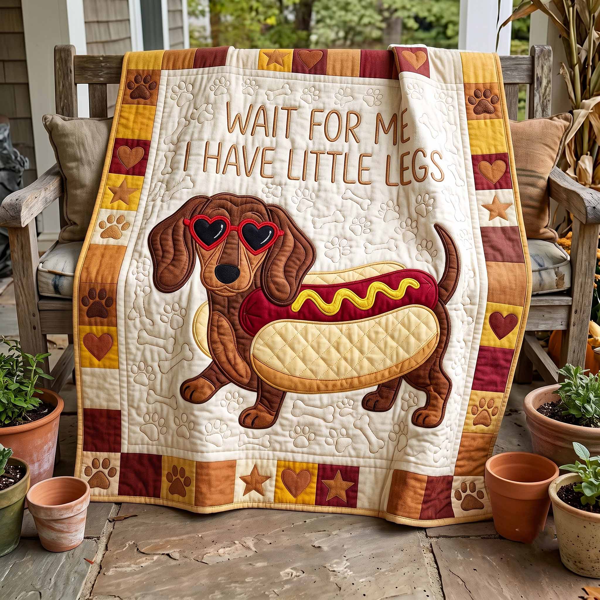 Wiener Wonder Quilted Blanket GFTOTP20298