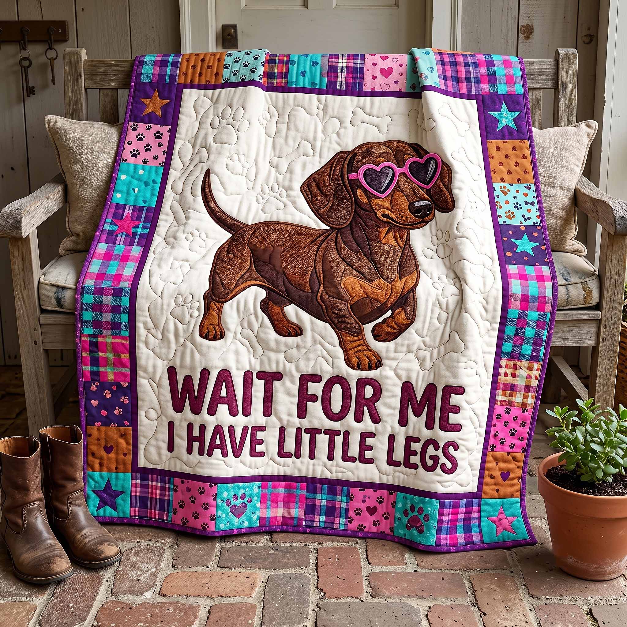 Wiener Wonder Quilted Blanket GFTOTP20299