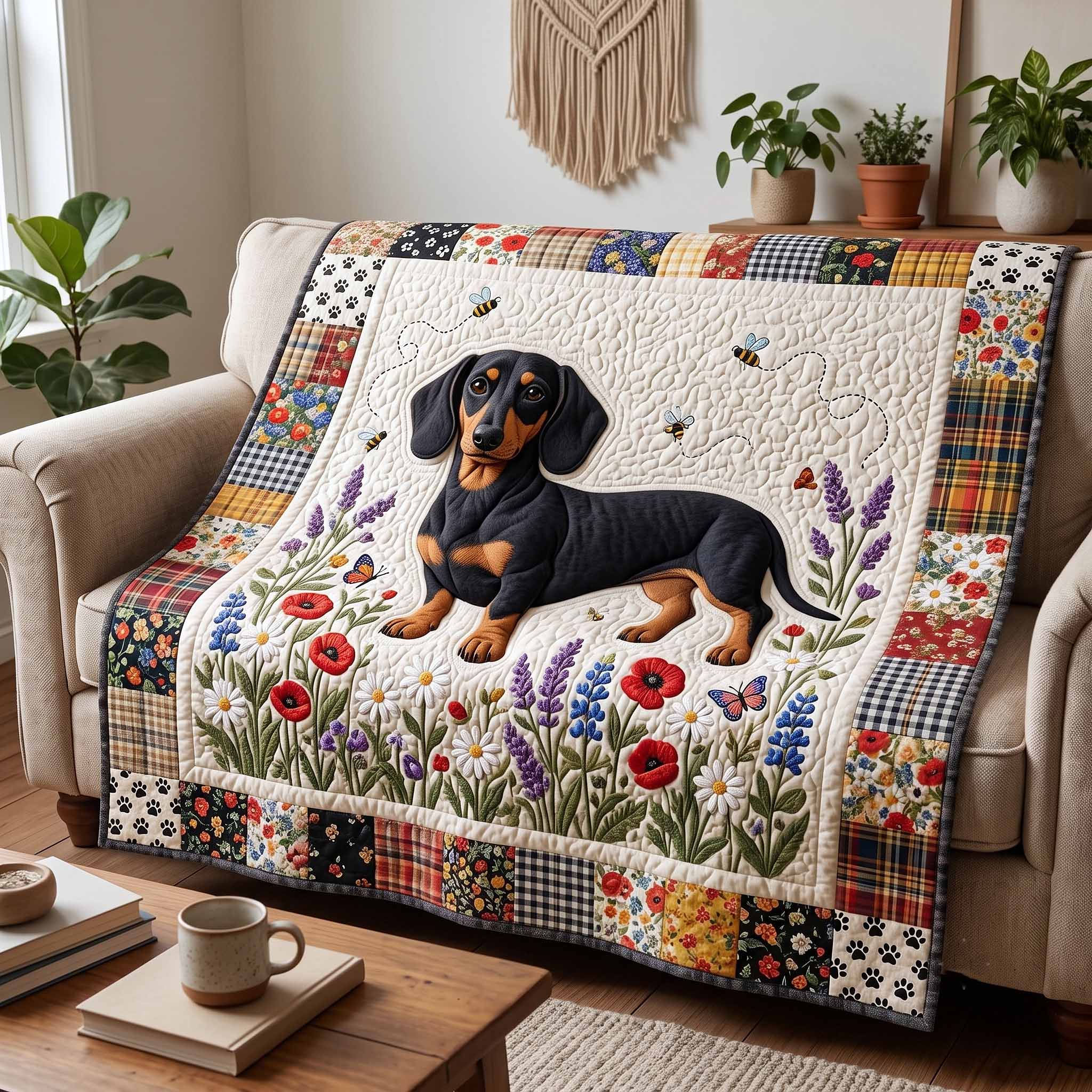 Wiener Wonder Quilted Blanket GFTOTP20300