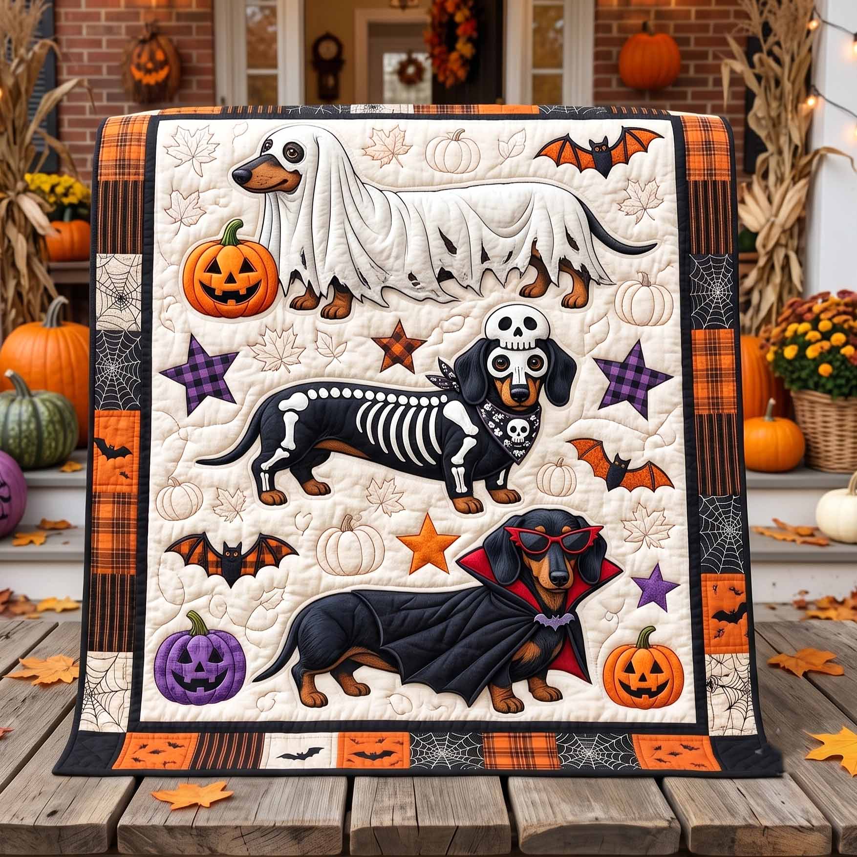 Boo Wiener Quilted Blanket GFTOTP20308