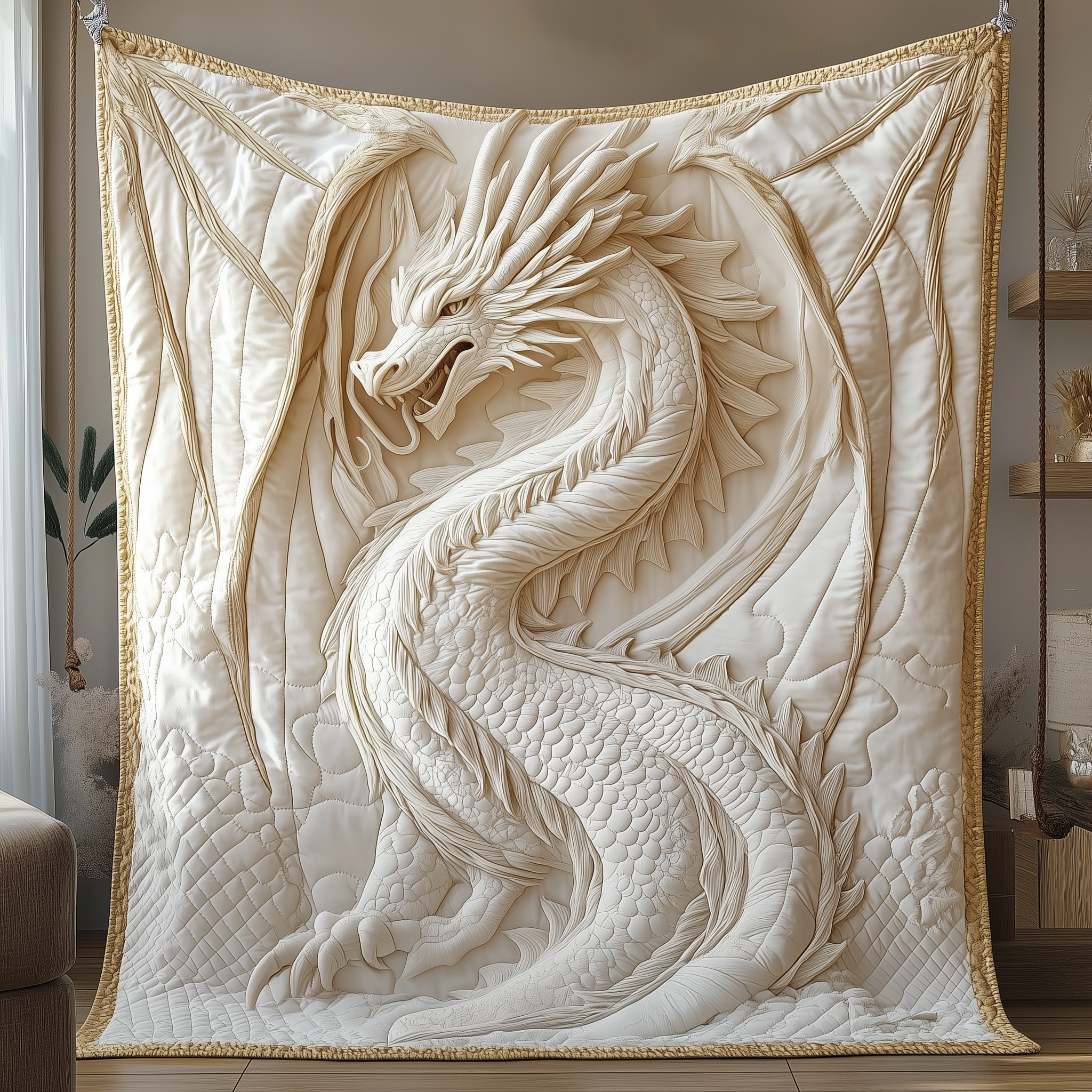 Majestic Dragon Quilted Blanket GFTOTP2401