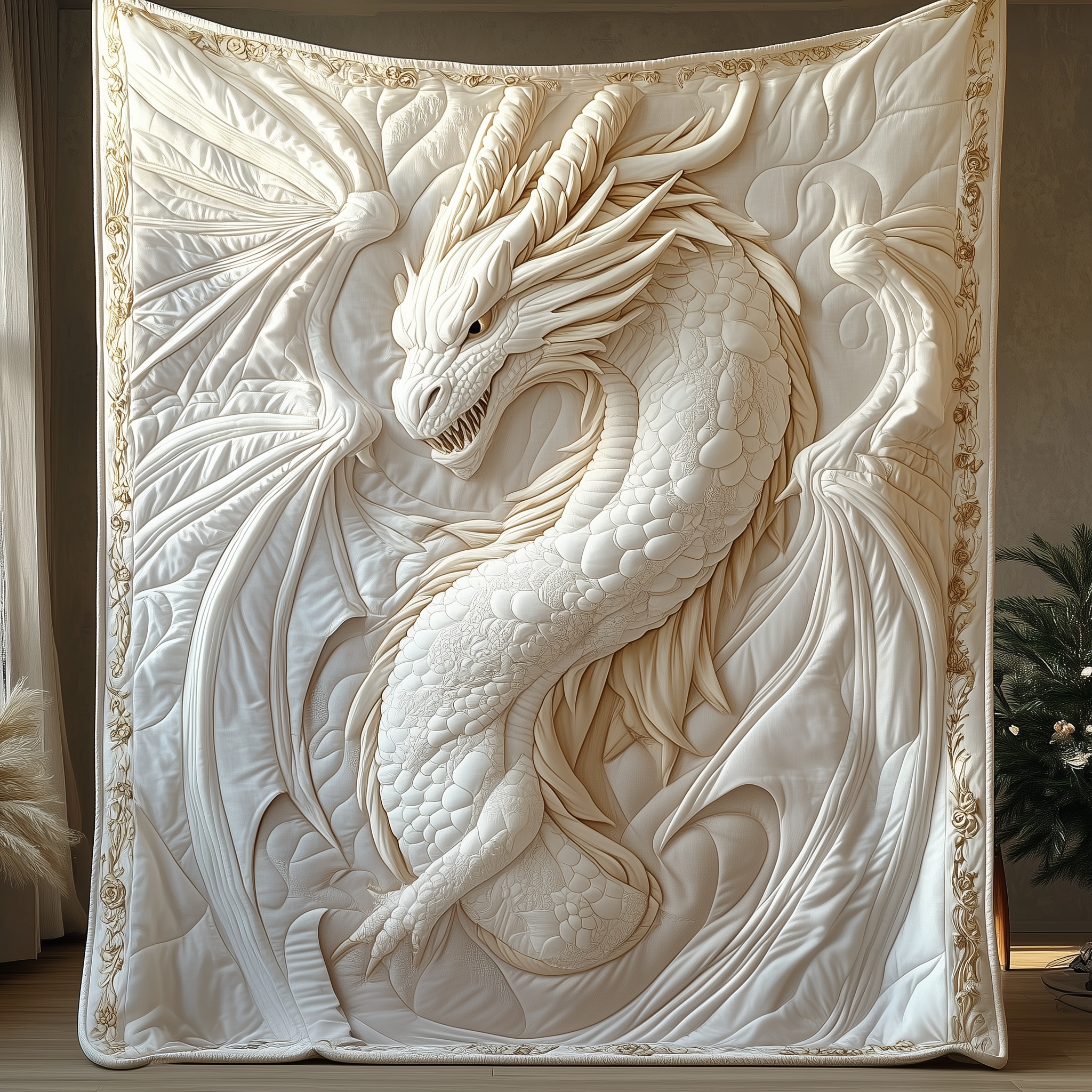 Majestic Dragon Quilted Blanket GFTOTP2402