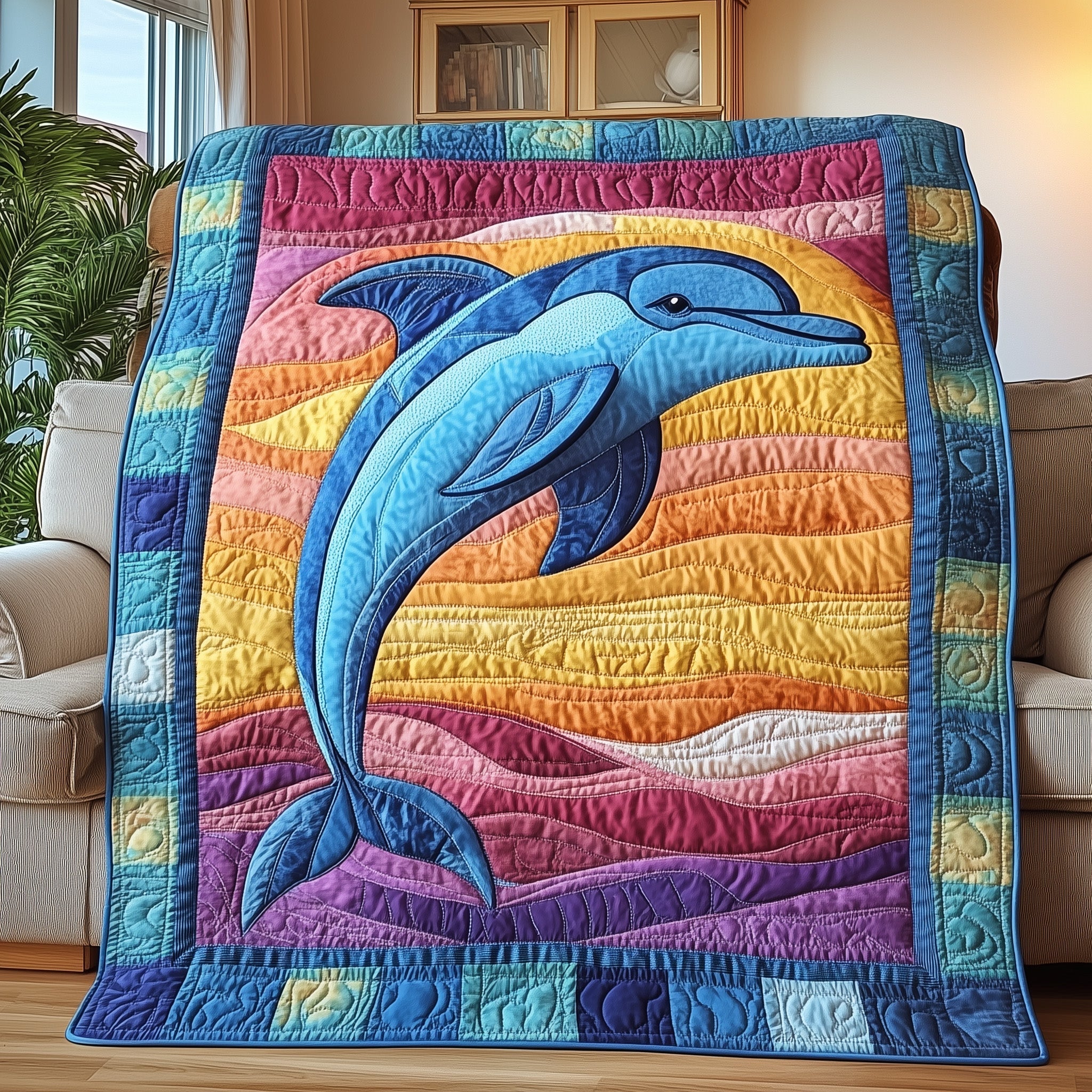 Ocean Serenade Quilted Blanket GFTOTP3940