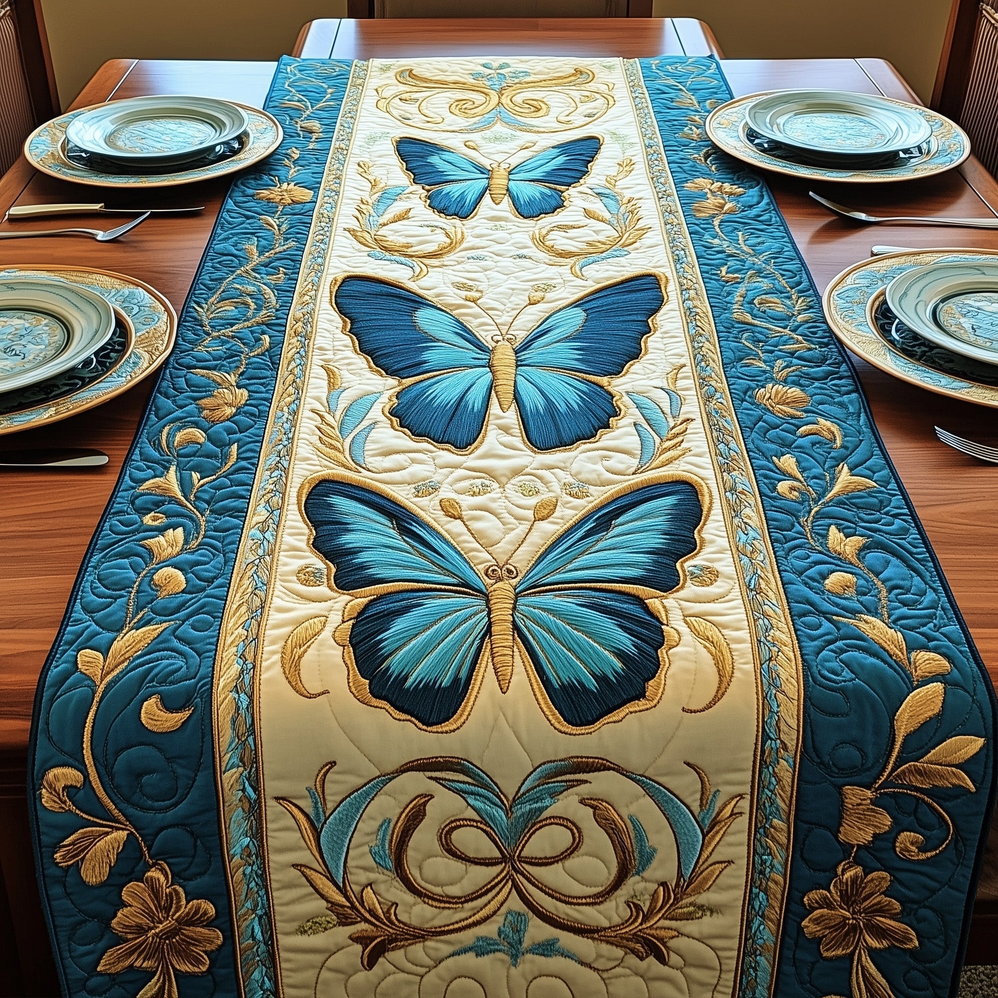 Ethereal Flight Quilted Table Runner GFTOTP5415