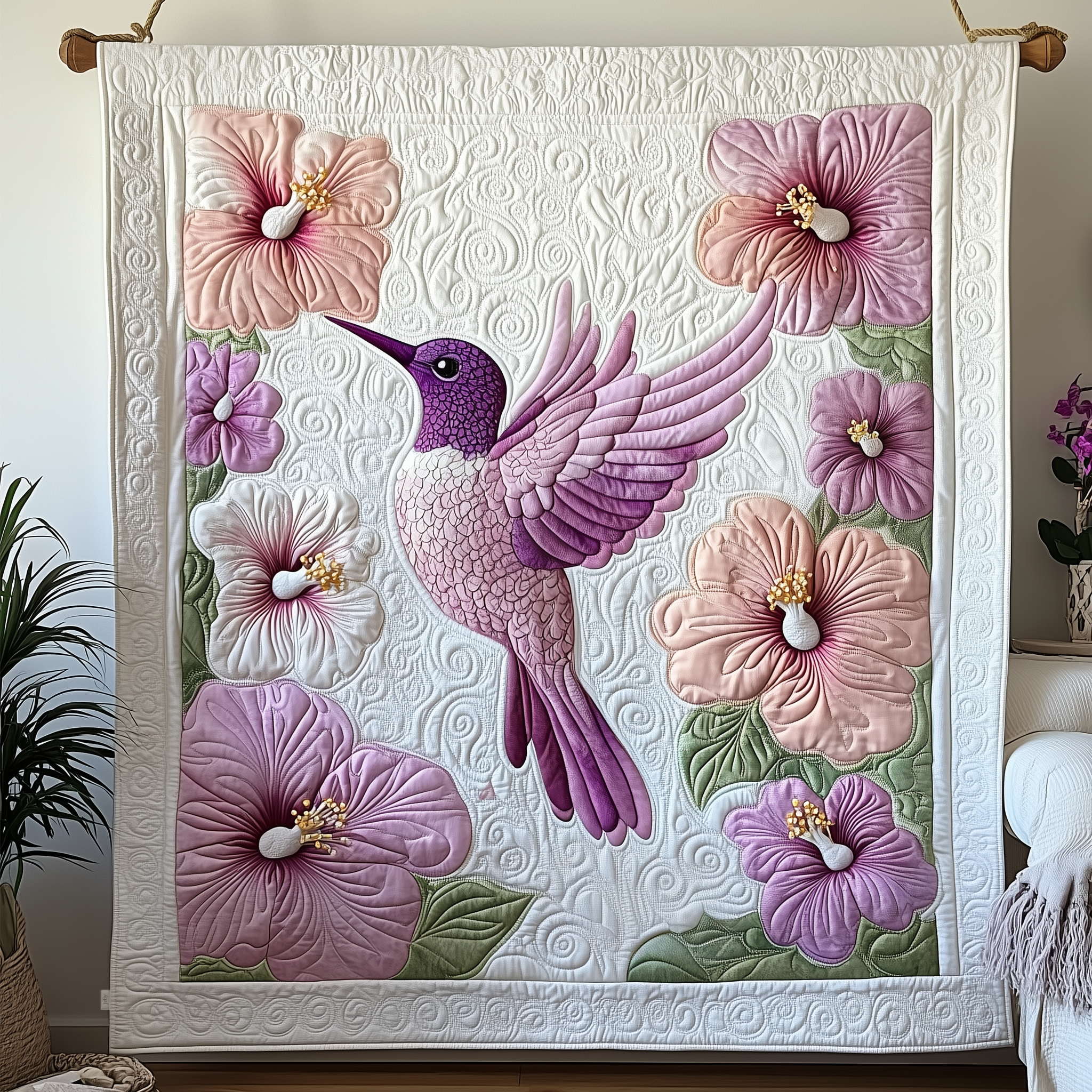 Hummingbird Quilted Blanket GFTOTP580