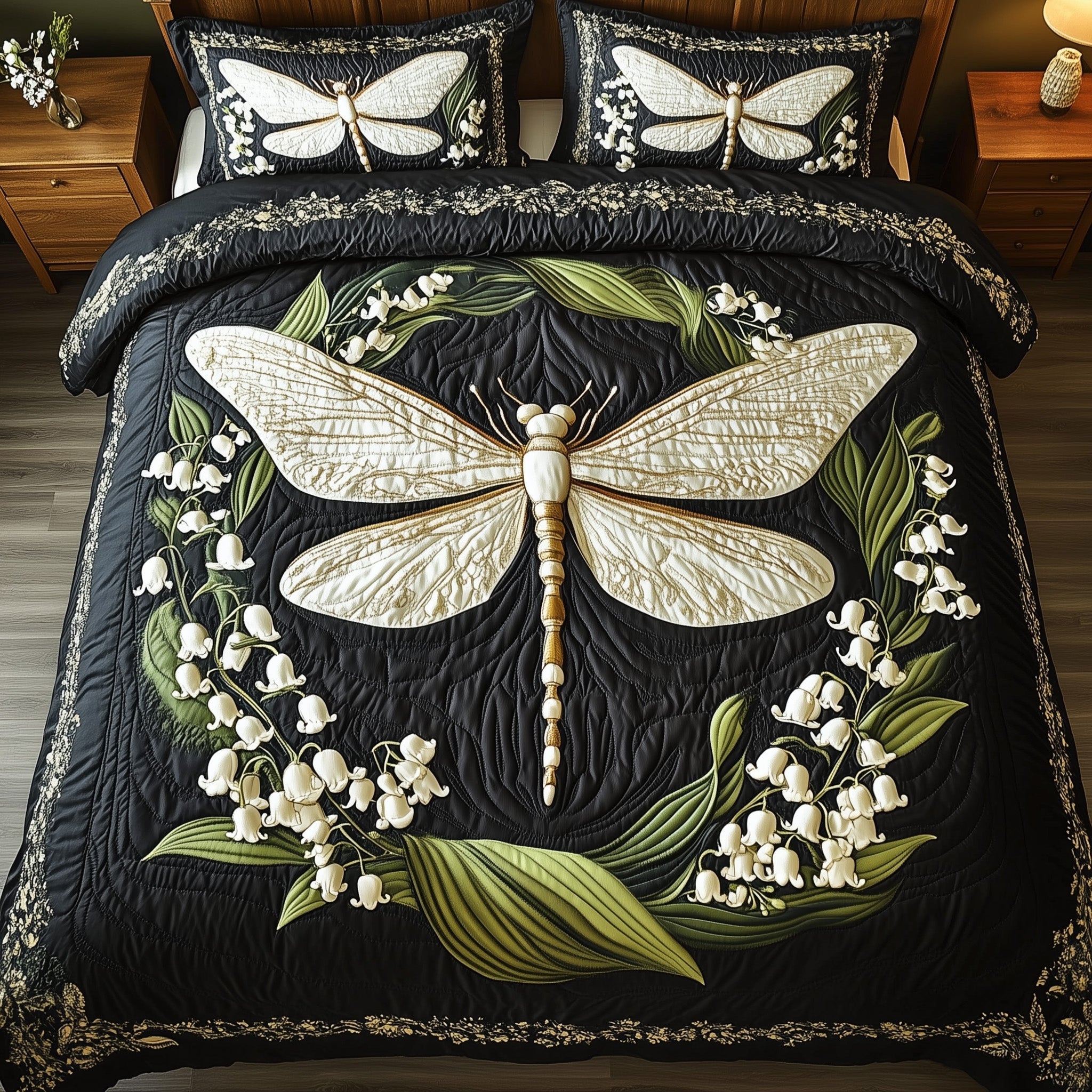 Whispers of the Valley 3-Piece Quilted Bedding Set GFTOTP7627