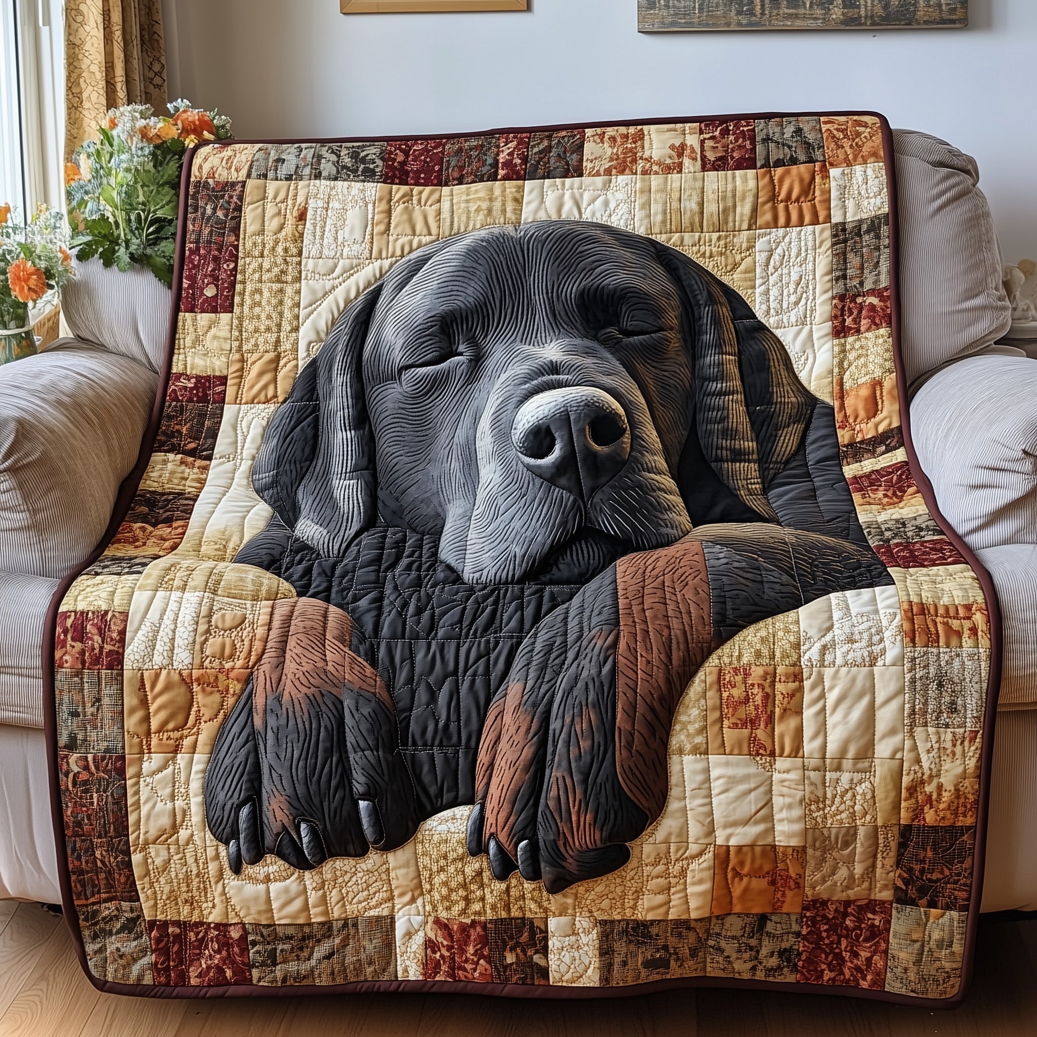 Dreaming Lab Snuggle Quilted Blanket GFTOTP7836