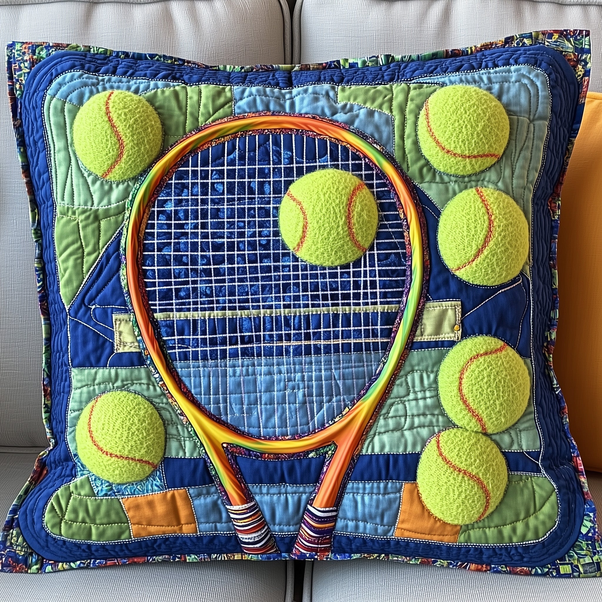 Tennis Time Quilted Pillow Case GFTOTP8723