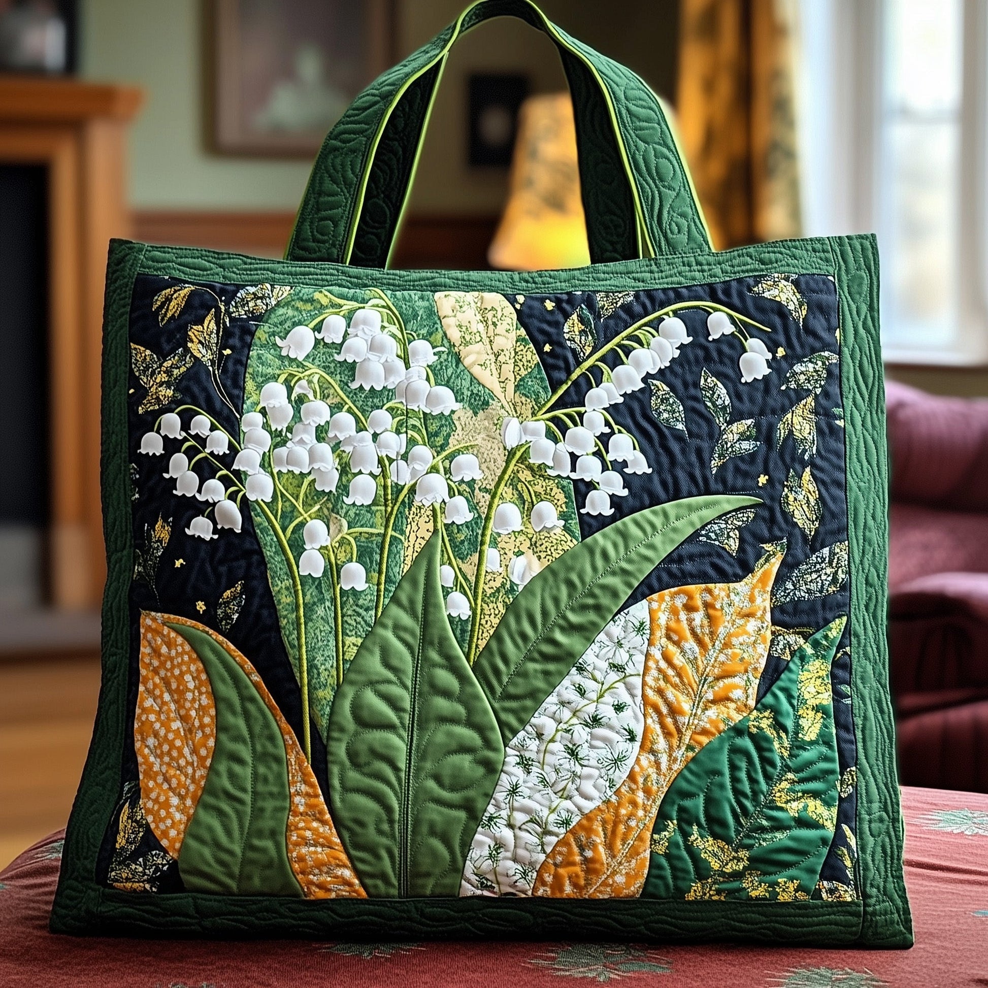 Lily of the Valley QuiltedTote Bag GFTOTP8886
