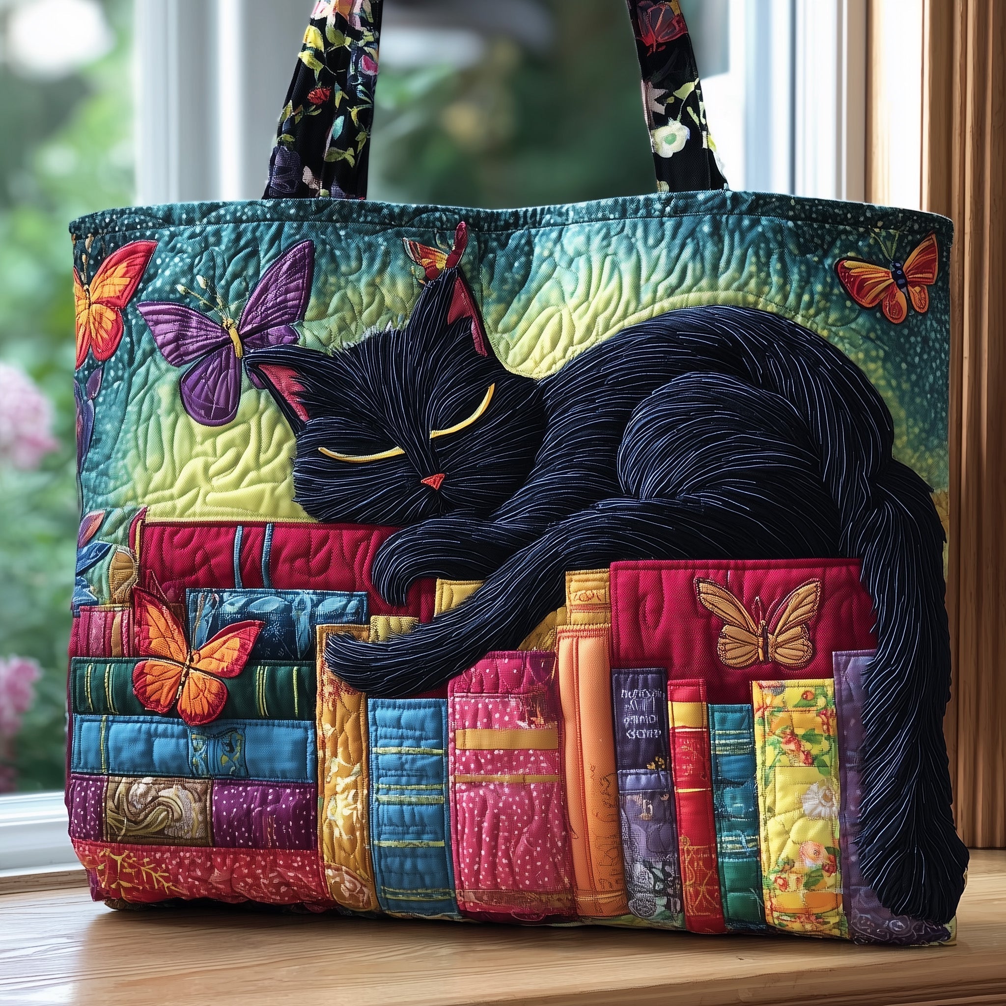 Midnight Reader Quilted Tote Bag GFTOTP9651