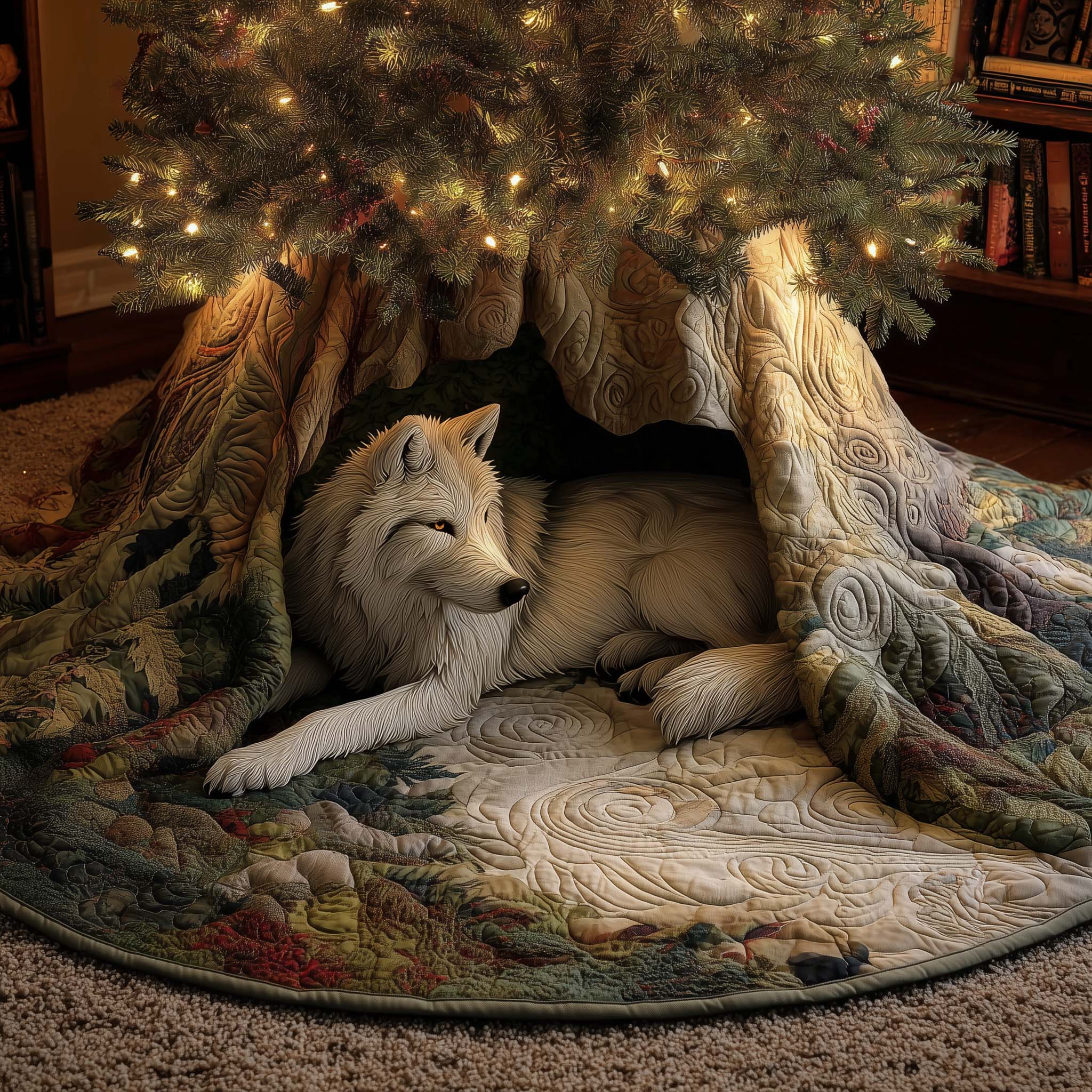 Woodland Whispers Quilted Tree Skirt GFTOYC1664