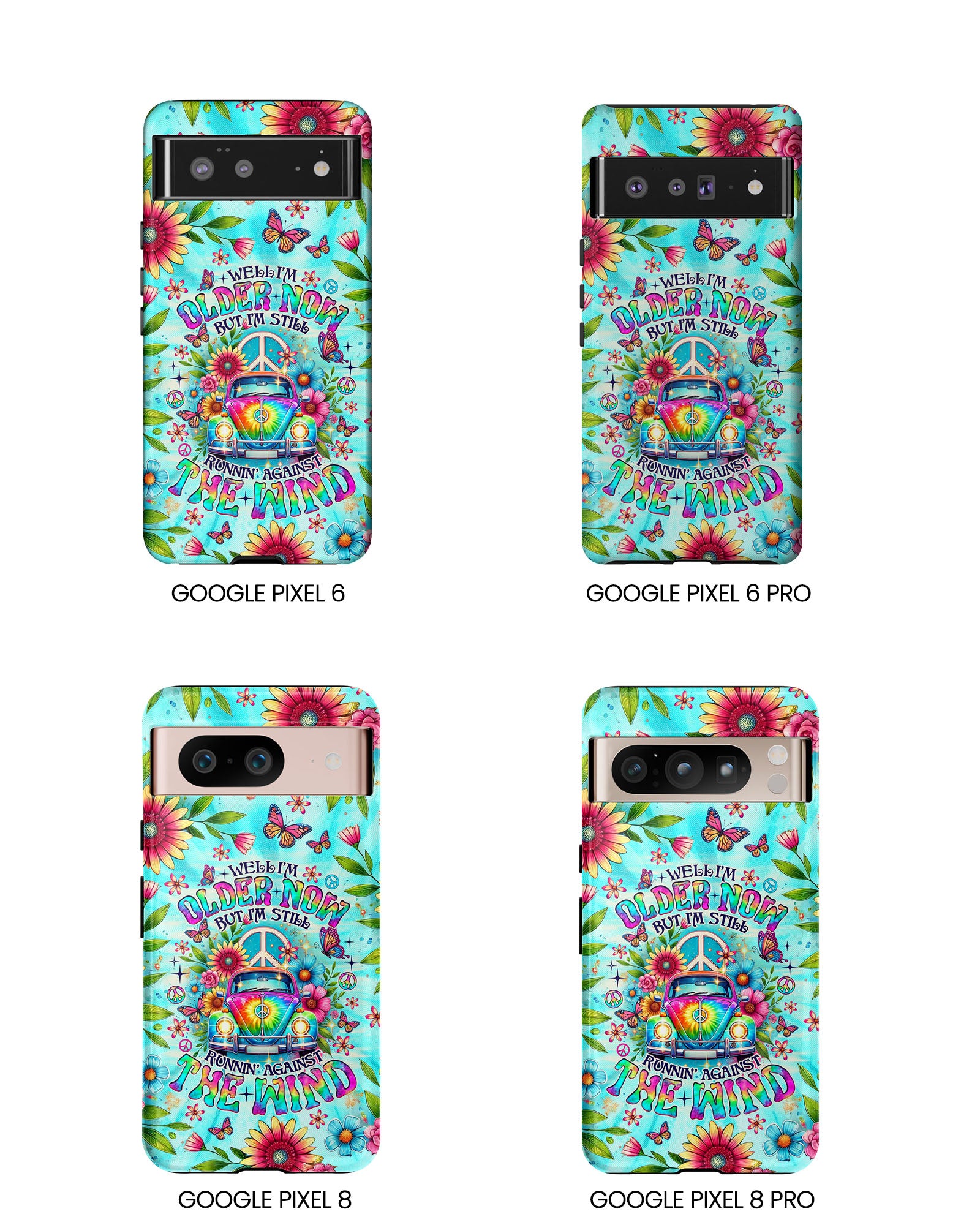 RUNNING AGAINST THE WIND CAR TIE DYE PHONE CASE  - TLNO1804254