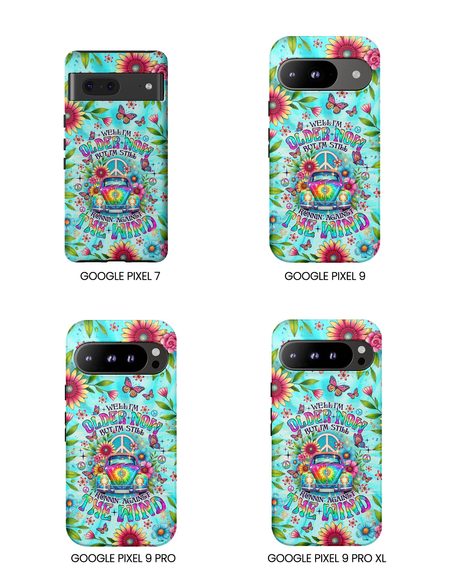 RUNNING AGAINST THE WIND CAR TIE DYE PHONE CASE  - TLNO1804254