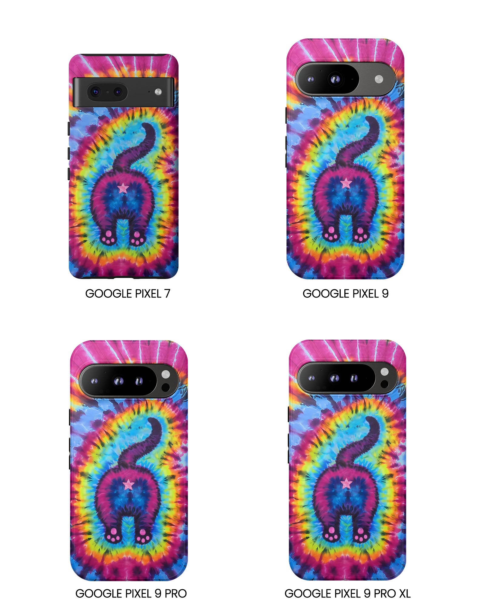 CAT COLORFUL SWIRL PATTERN PHONE CASE - TLTW1404263