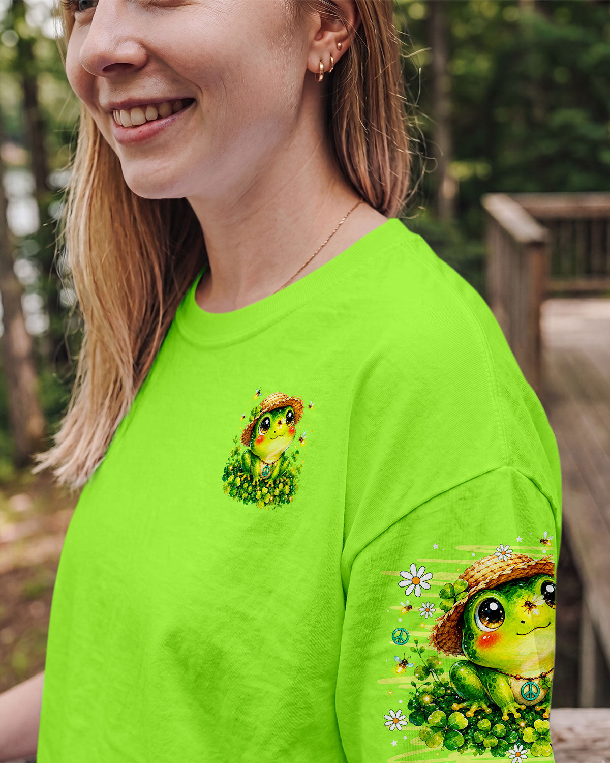 WHISPER WORDS OF WISDOM LET IT BE FROG ALL OVER PRINT -  TLNO0707262