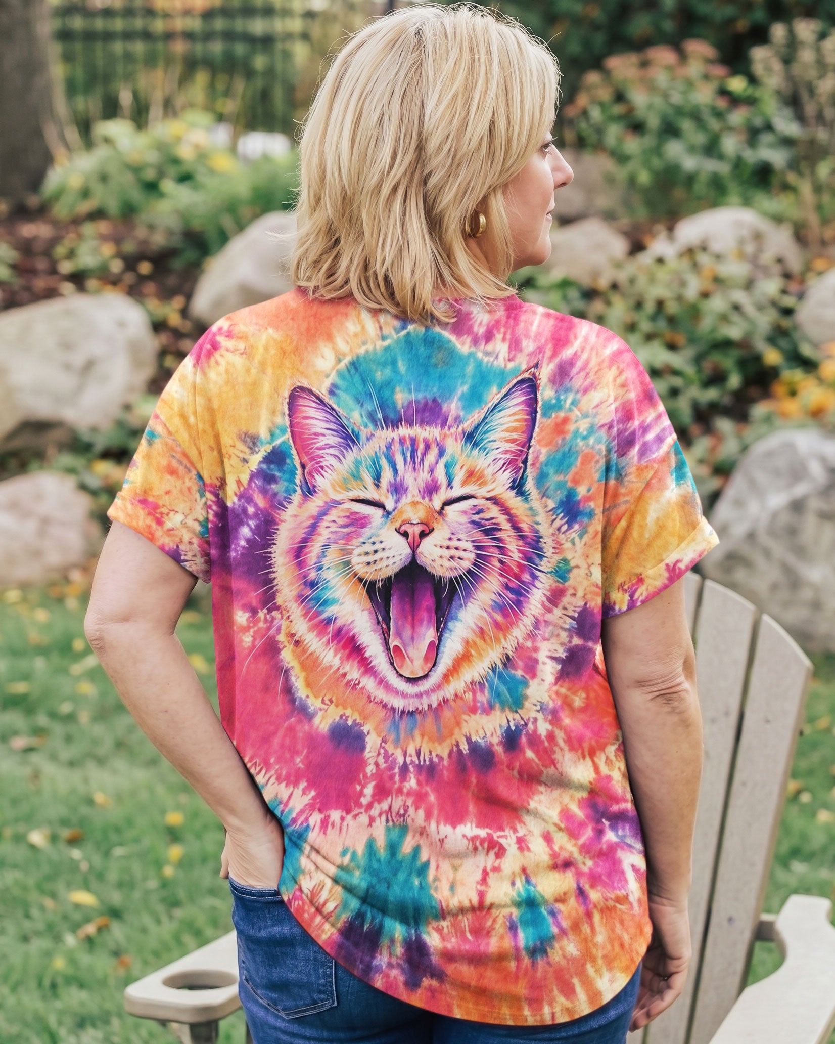 JOYFUL CAT WATERCOLOR PATTERN  ALL OVER PRINT - TLNO2404261