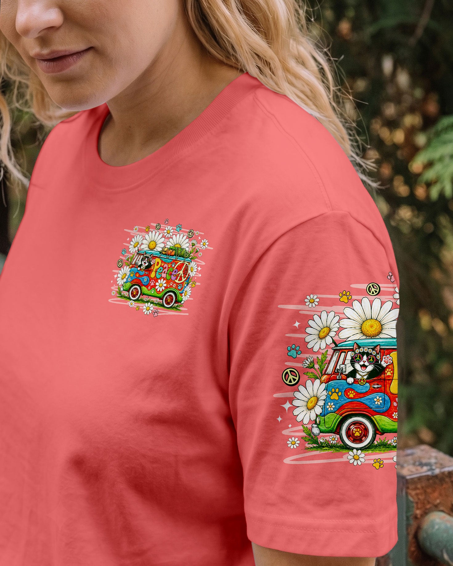 RUNNING AGAINST THE WIND BUS CAT ALL OVER PRINT - TLNO1007262