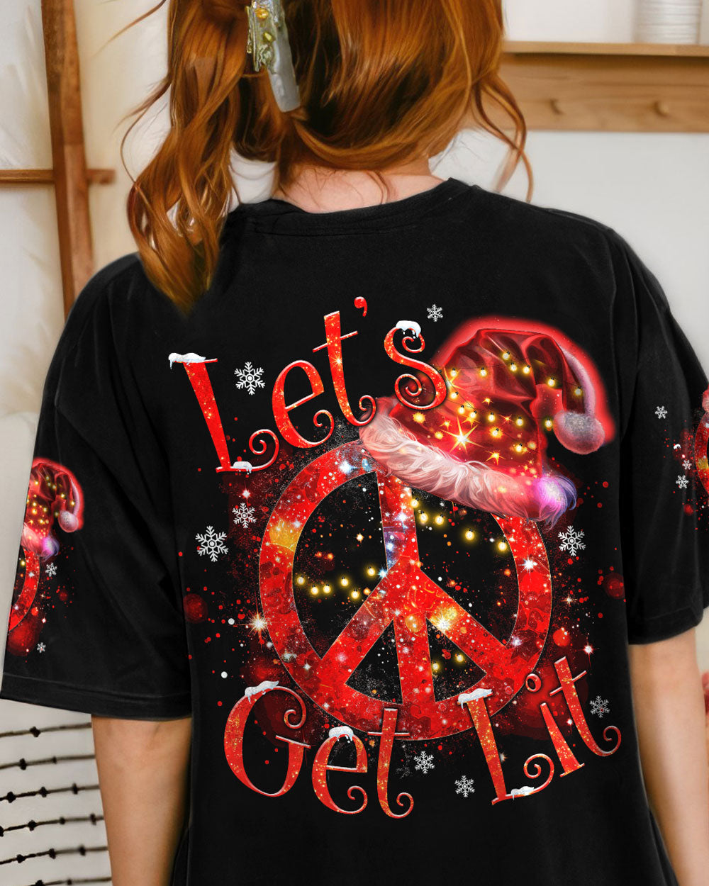LET'S GET LIT CHRISTMAS ALL OVER PRINT - TYTM0709233